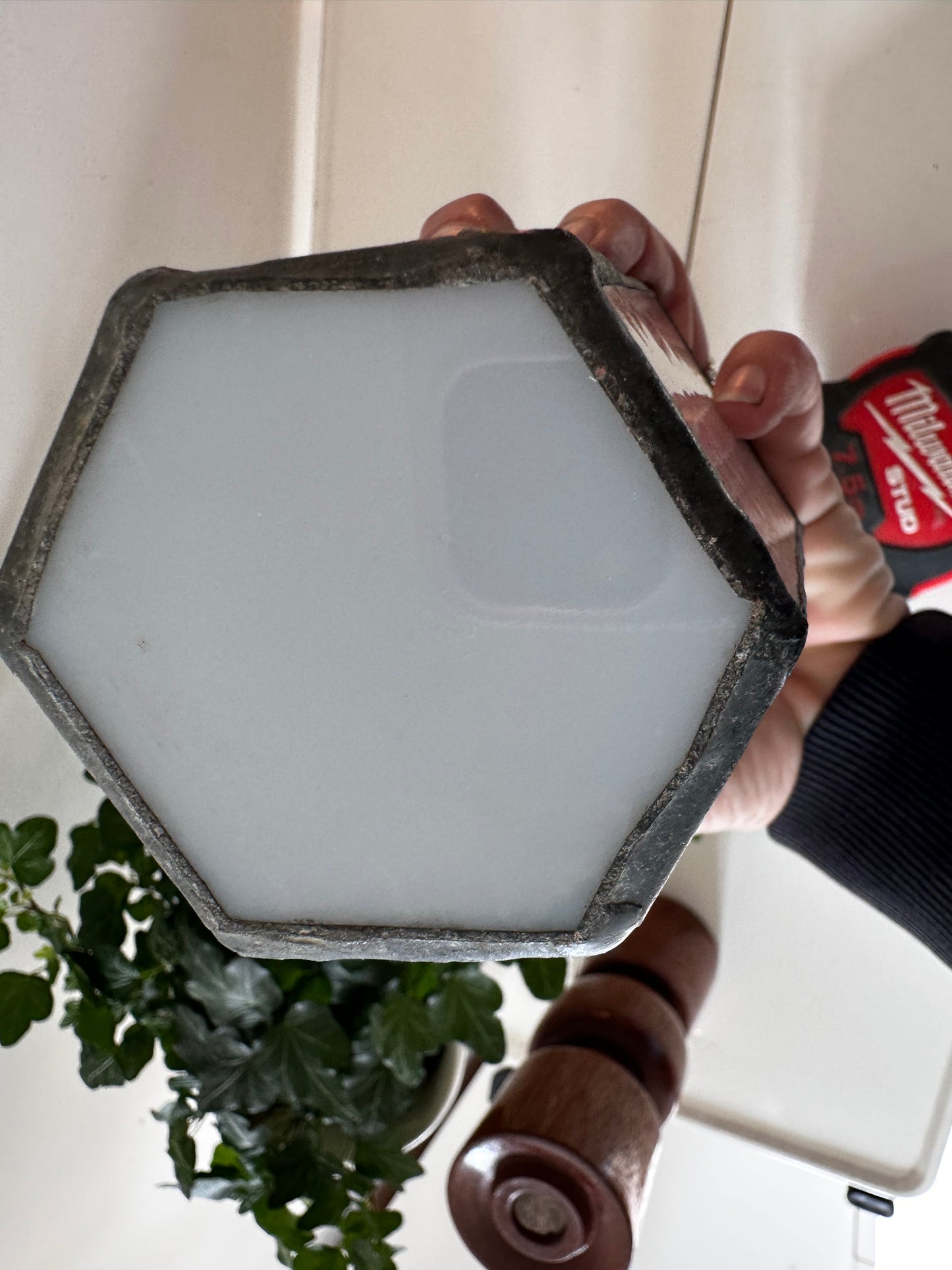 Tiffany glas in lood vaasje