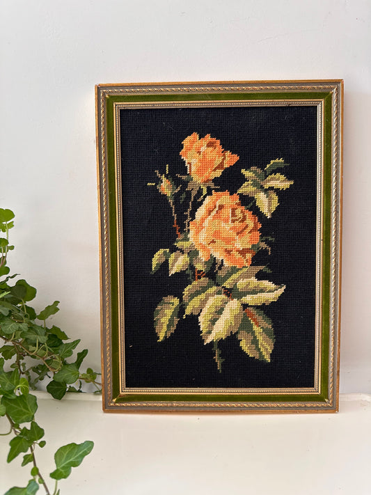 Borduurwerk in lijstje