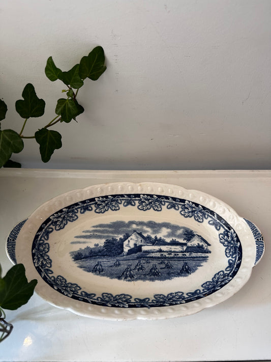 Keramiek blauw wit schaaltje