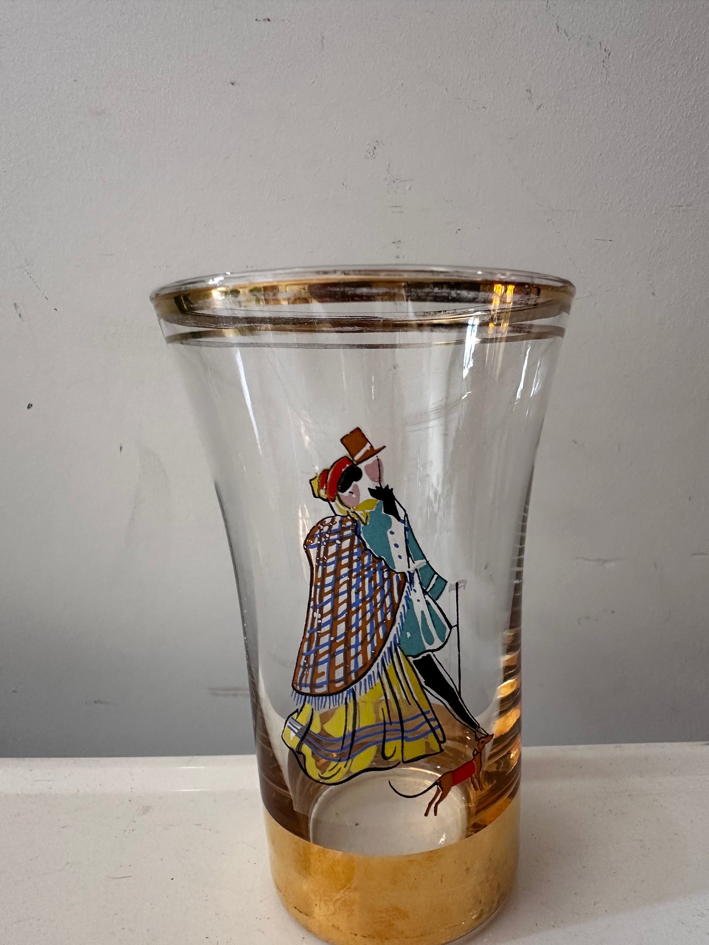 Set van 6 tumbler glazen Hollywood regency