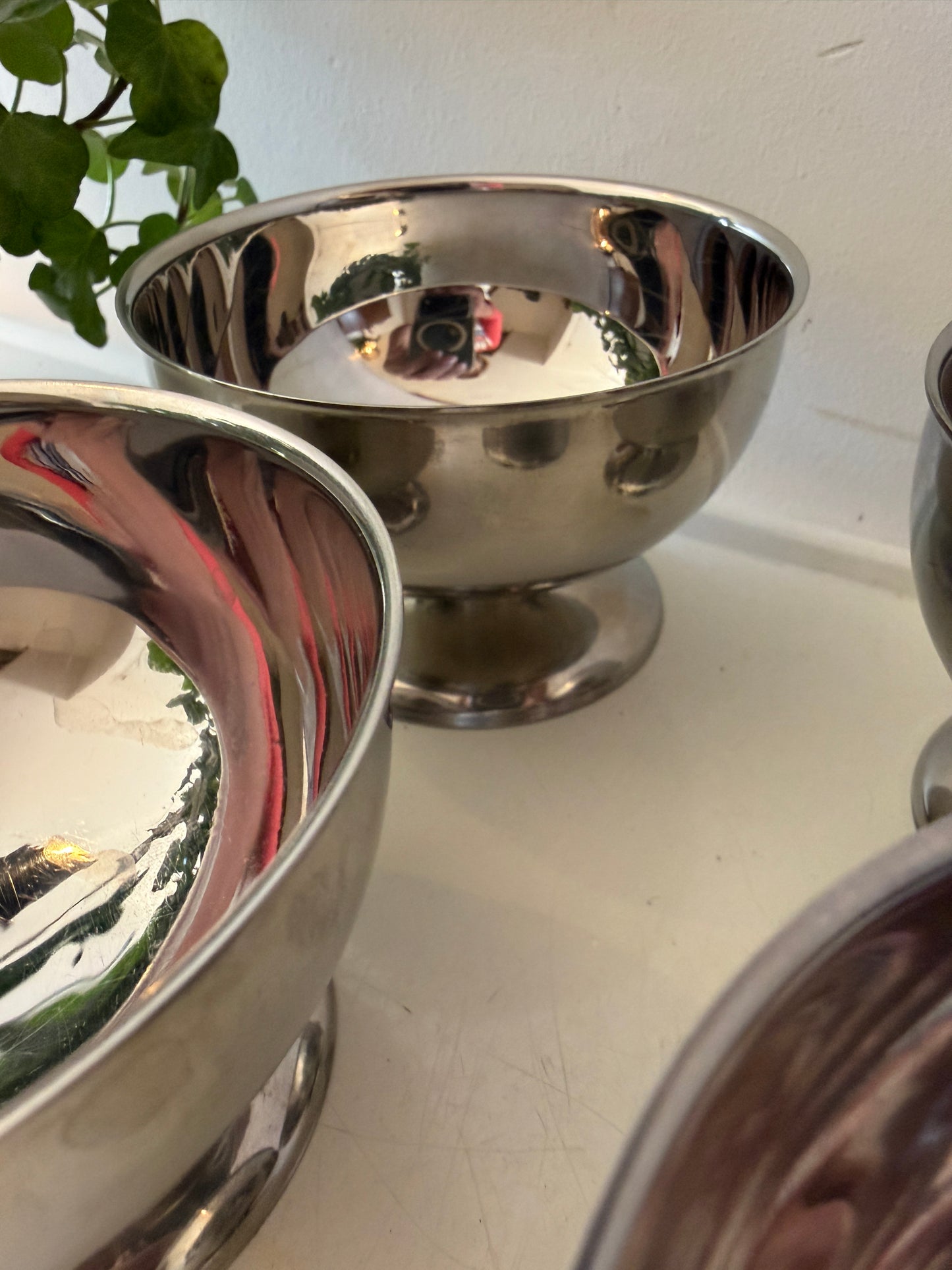 Set van 4 Chrome coupe glazen