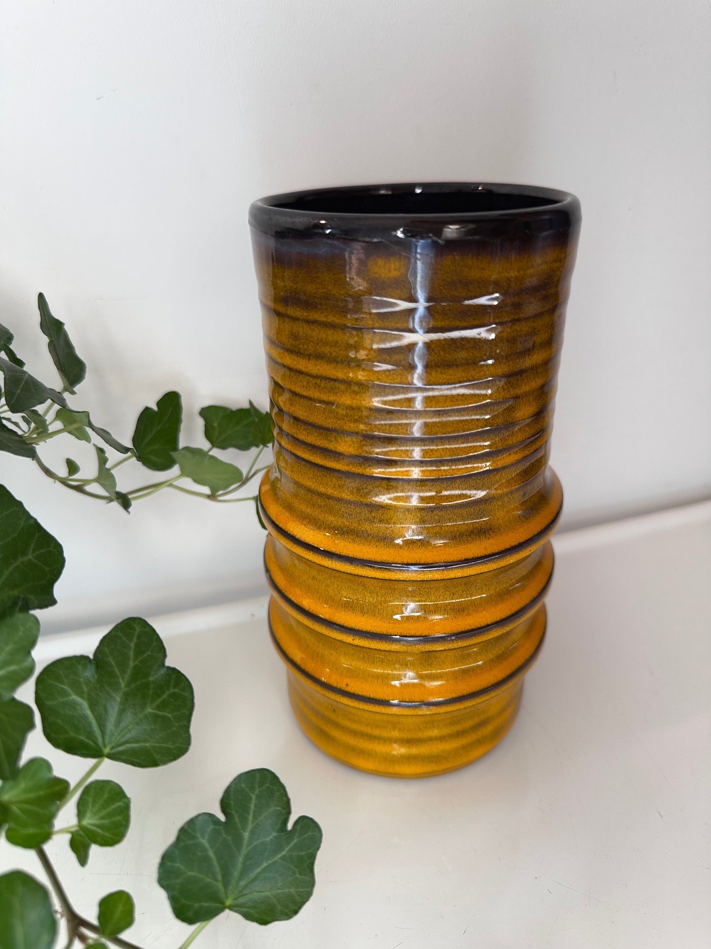 Vintage retro jaren 70 vaas