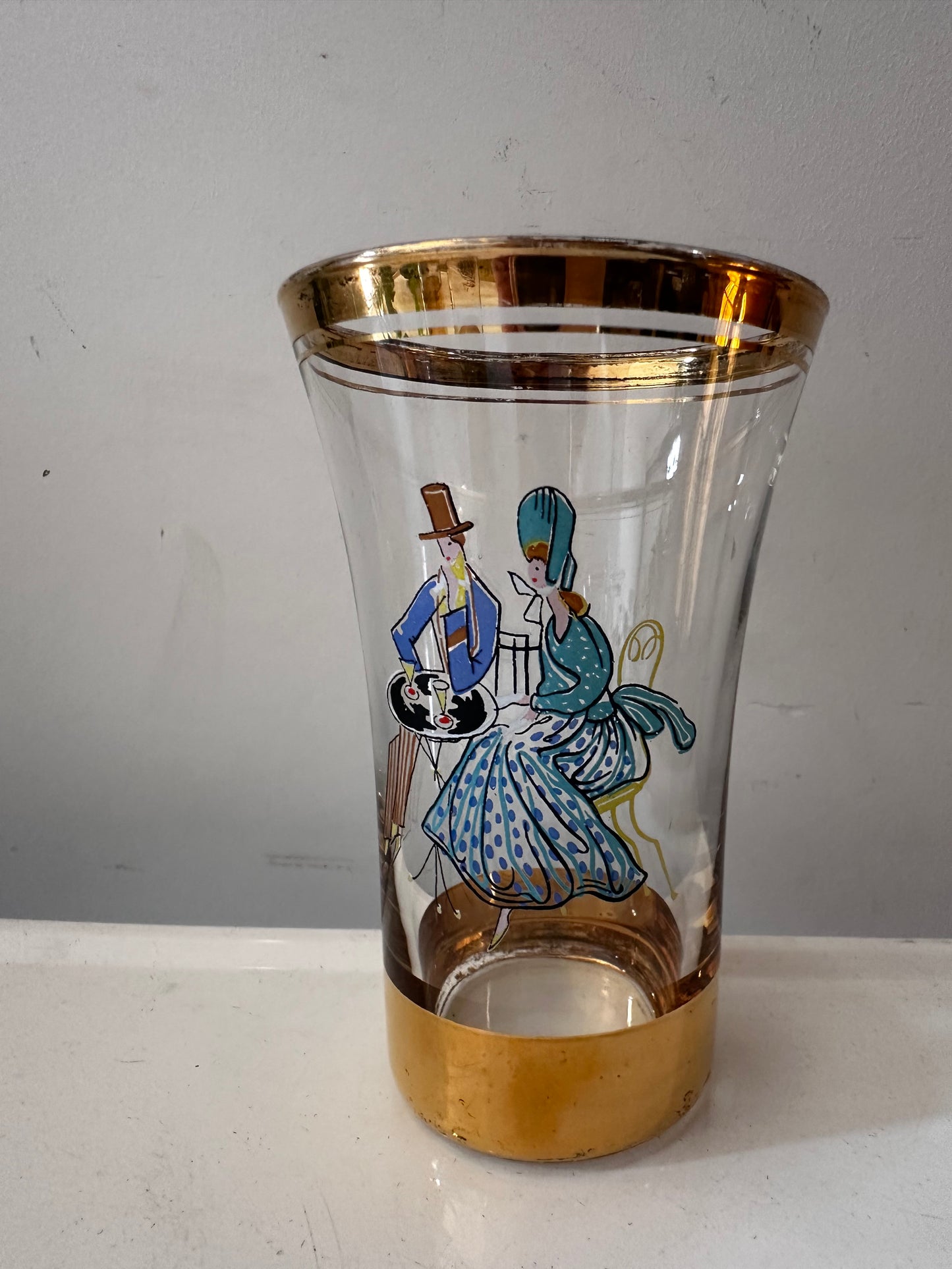 Set van 6 tumbler glazen Hollywood regency