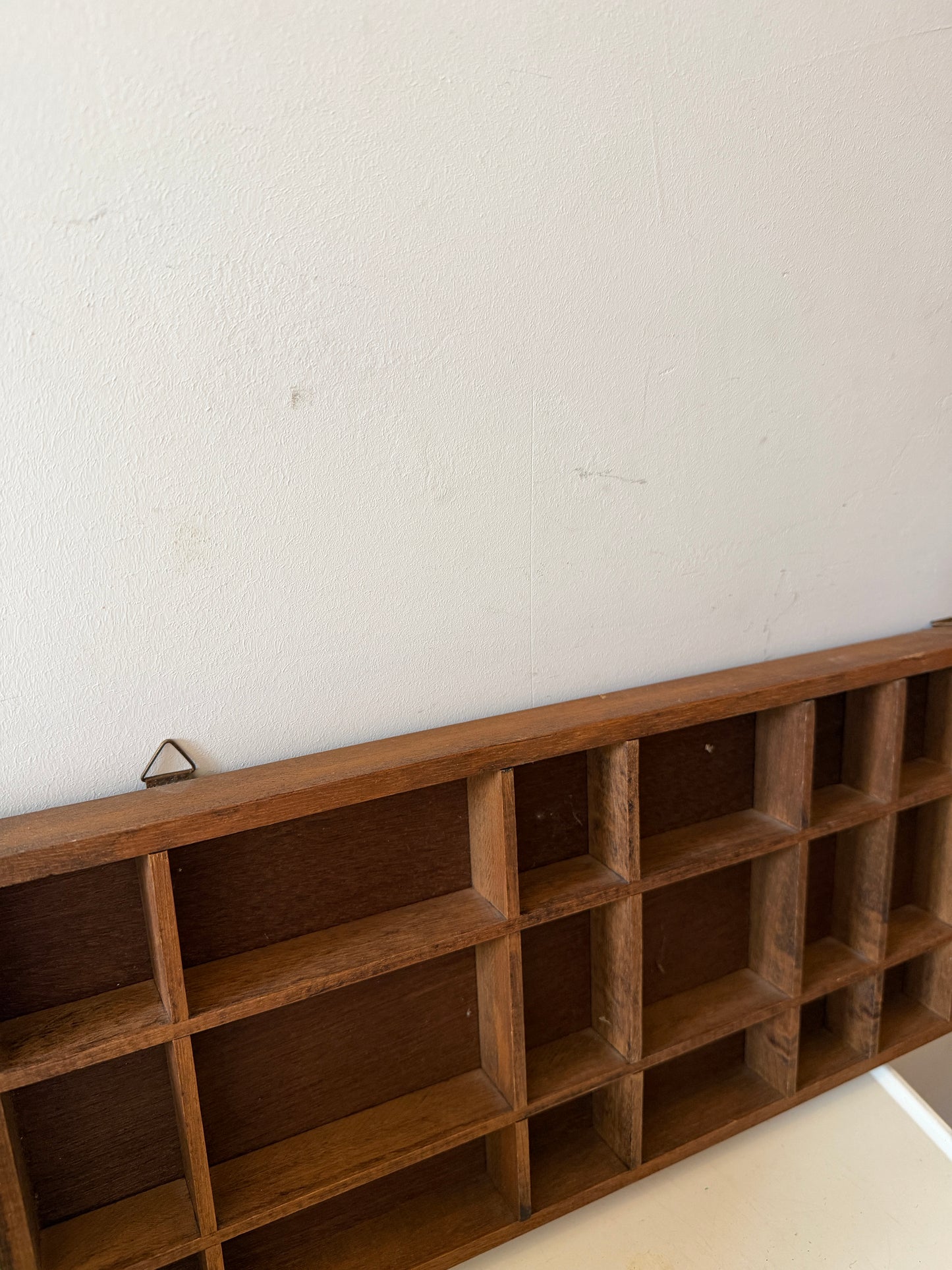 Houten jaren 70 letterbak