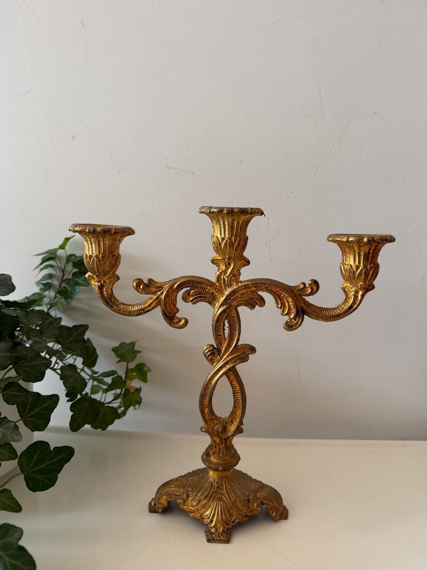Vintage barok kandelaar