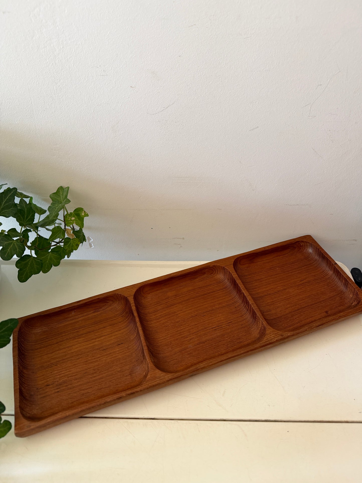 Mid Century teak houten Serveerschaal