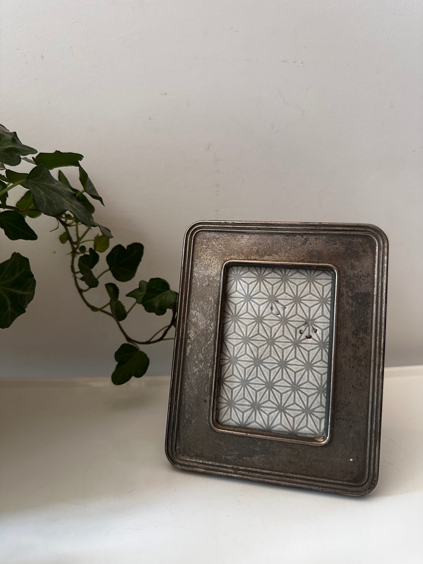 Zilverkleurig patina fotolijstje