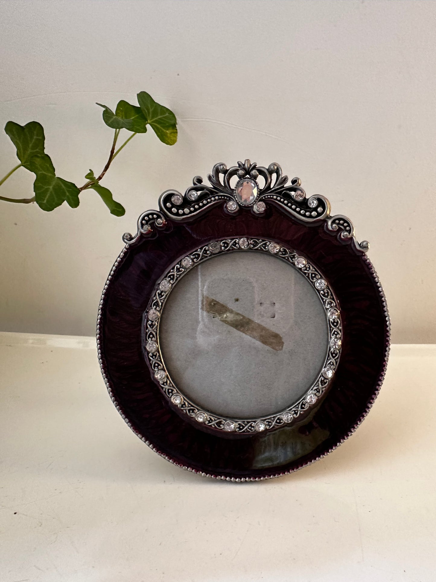 Vintage rond fotolijstje