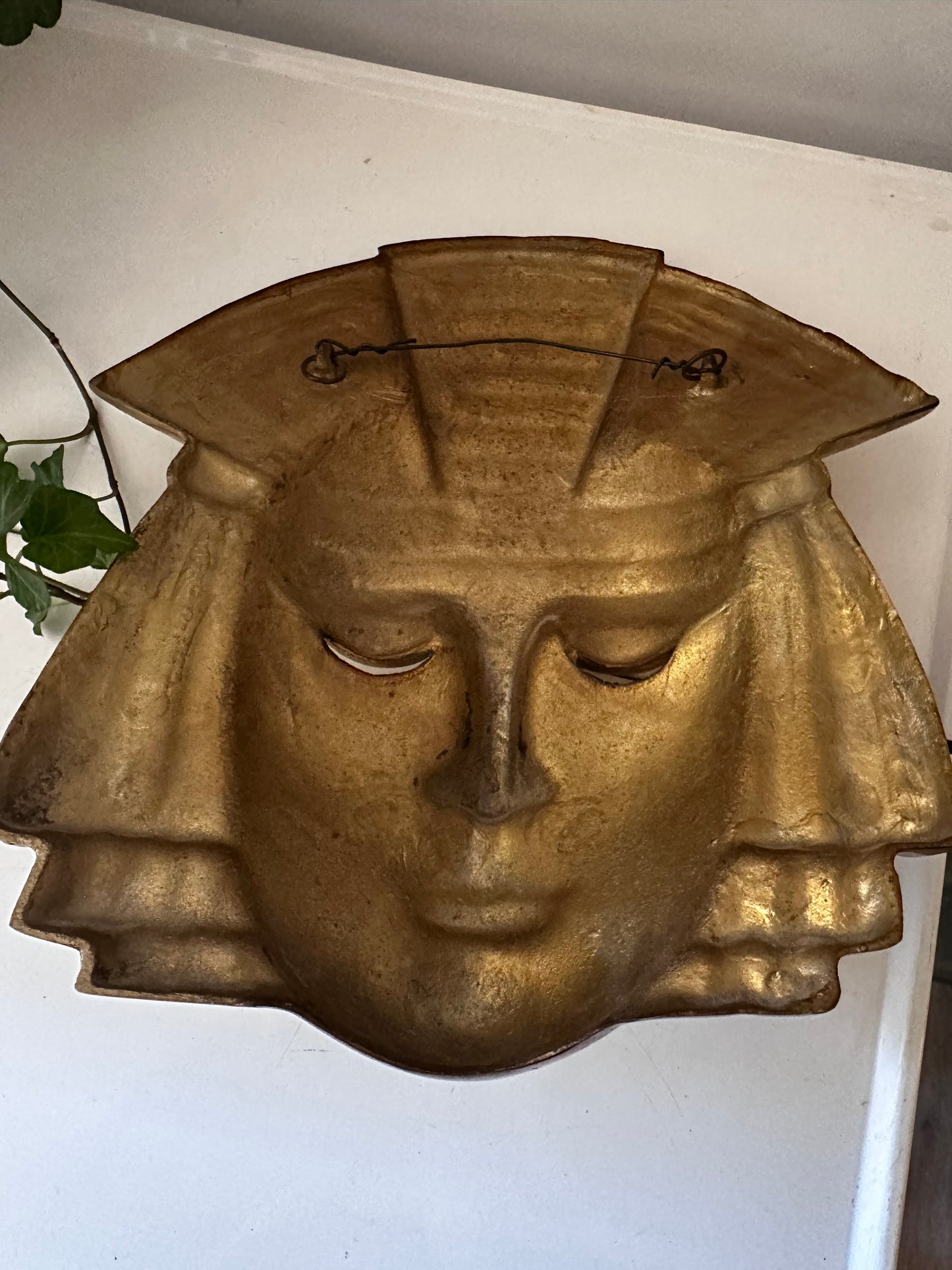 Vintage messing farao masker