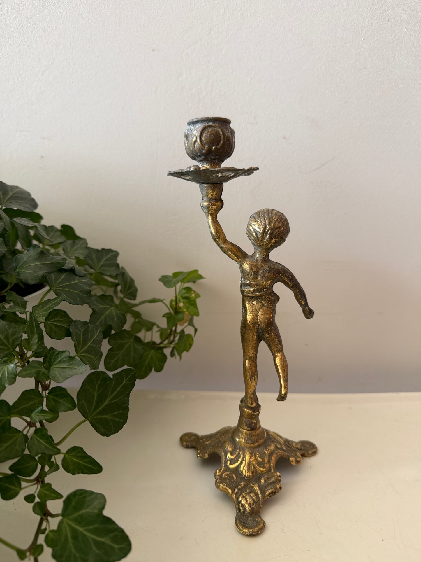 Kandelaar met engeltje