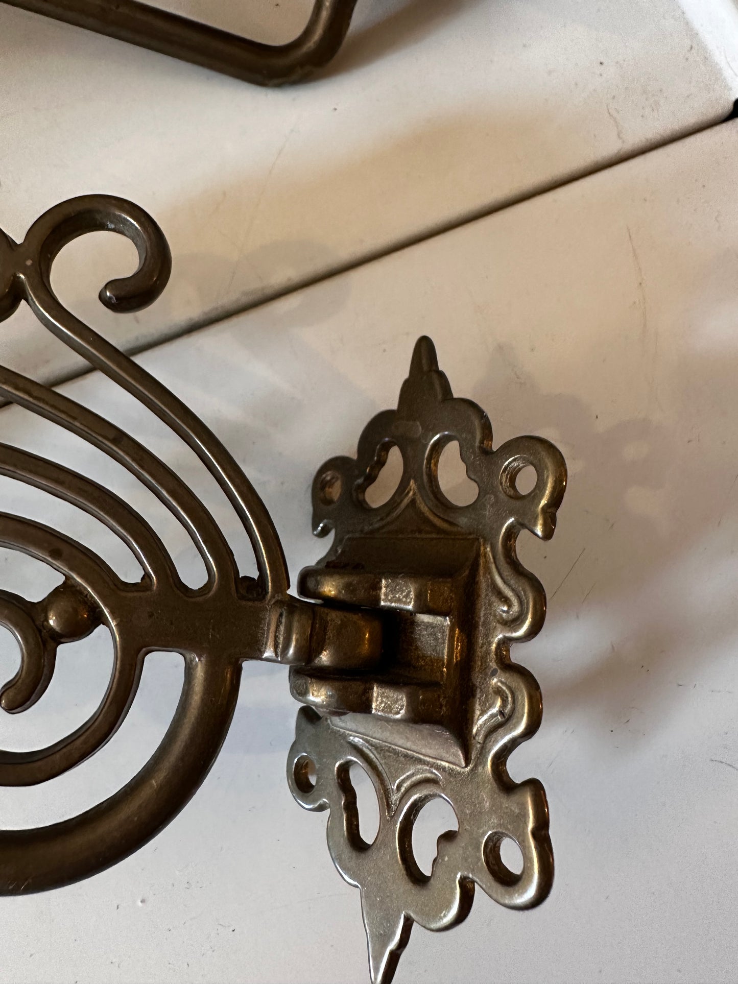 Set van 2 messing wandkandelaars