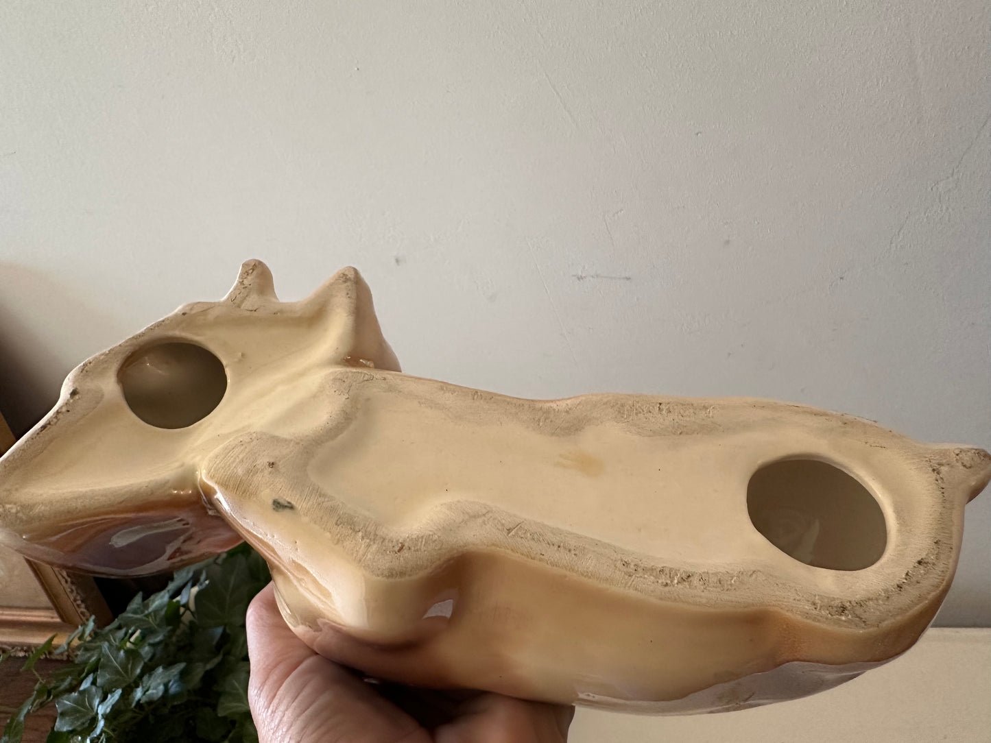 Keramiek beeldje hert met handig jaren 60