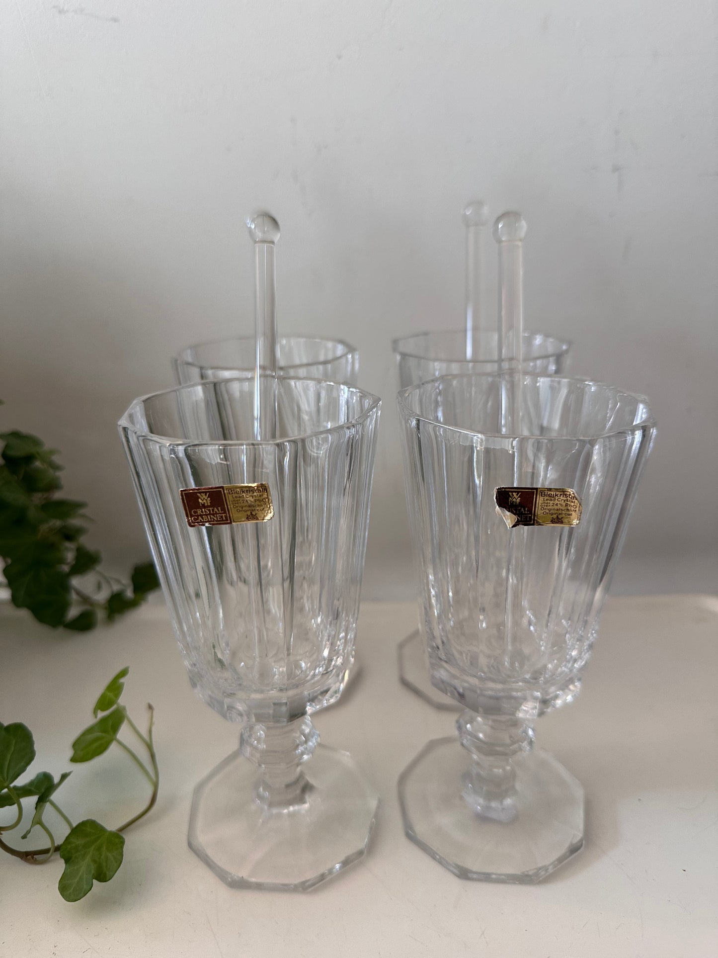 Set van 4 Irish Coffee glazen kristal