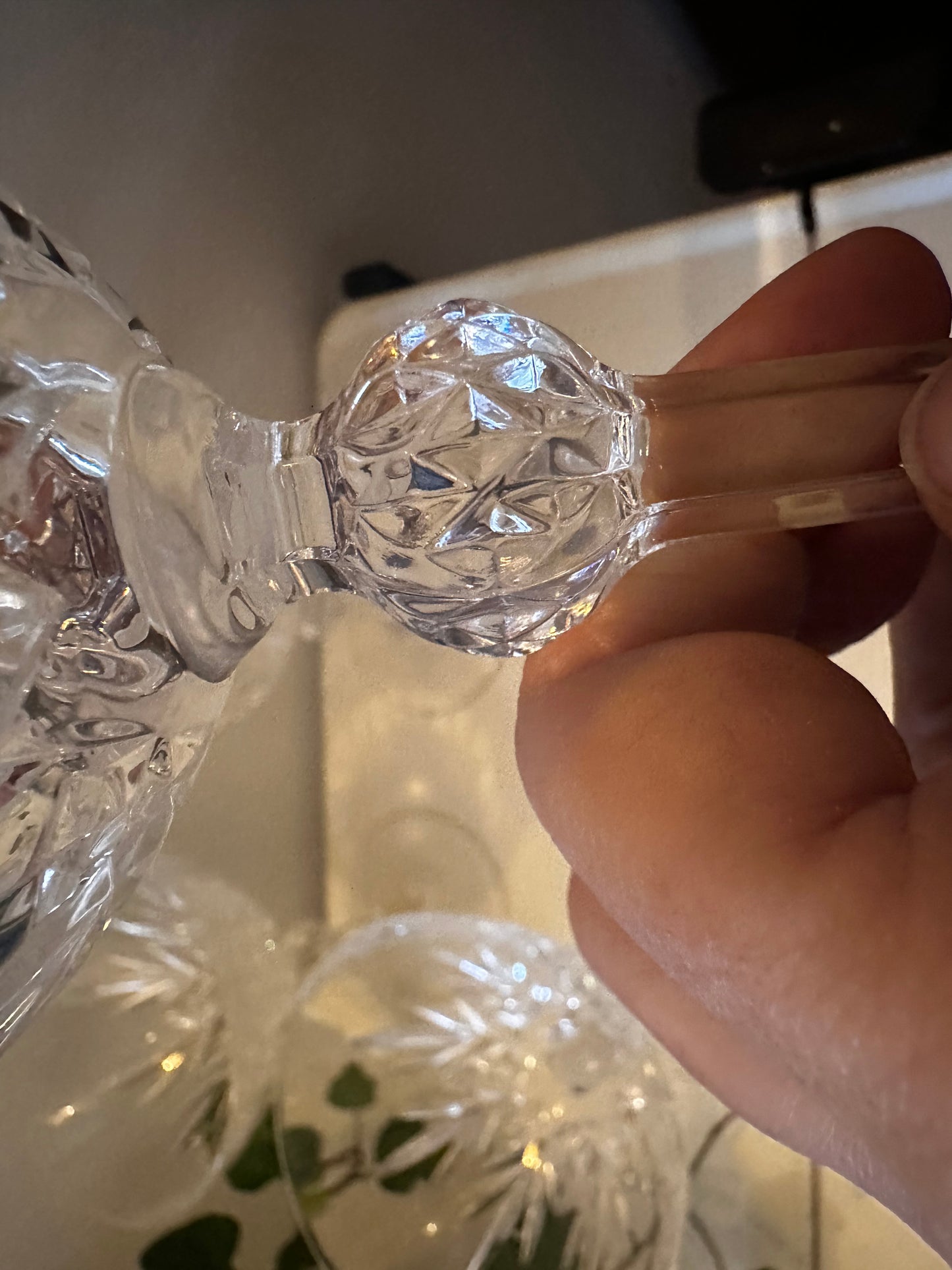 Vintage kristallen coupe champagne glazen