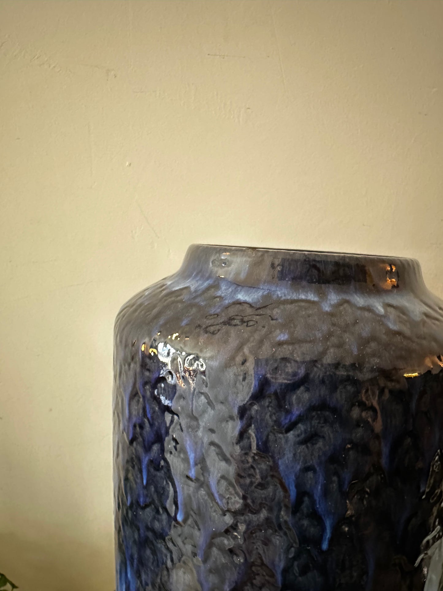 XXL West Germany vaas blauwtinten