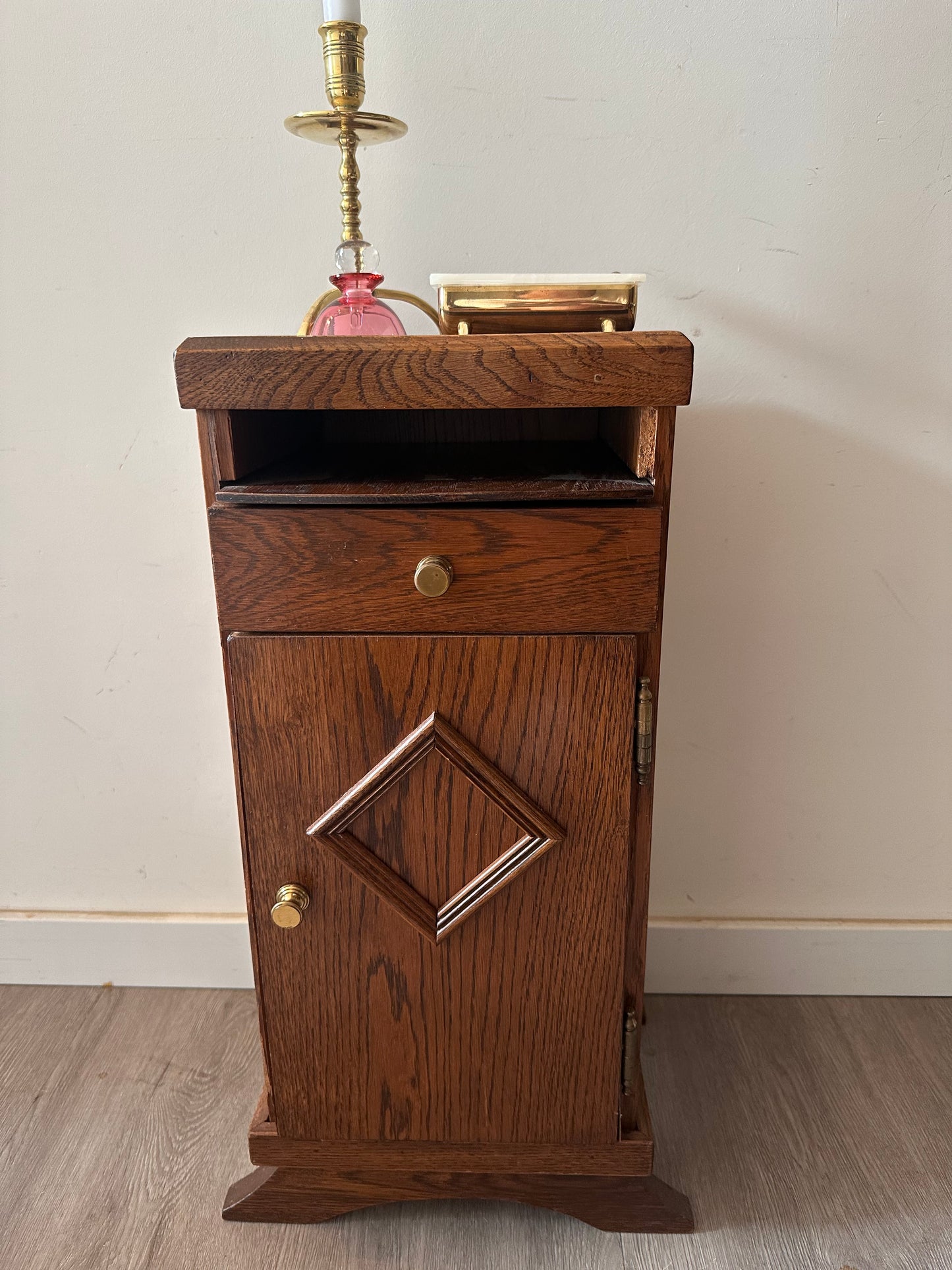 Telefoonkastje hout vintage