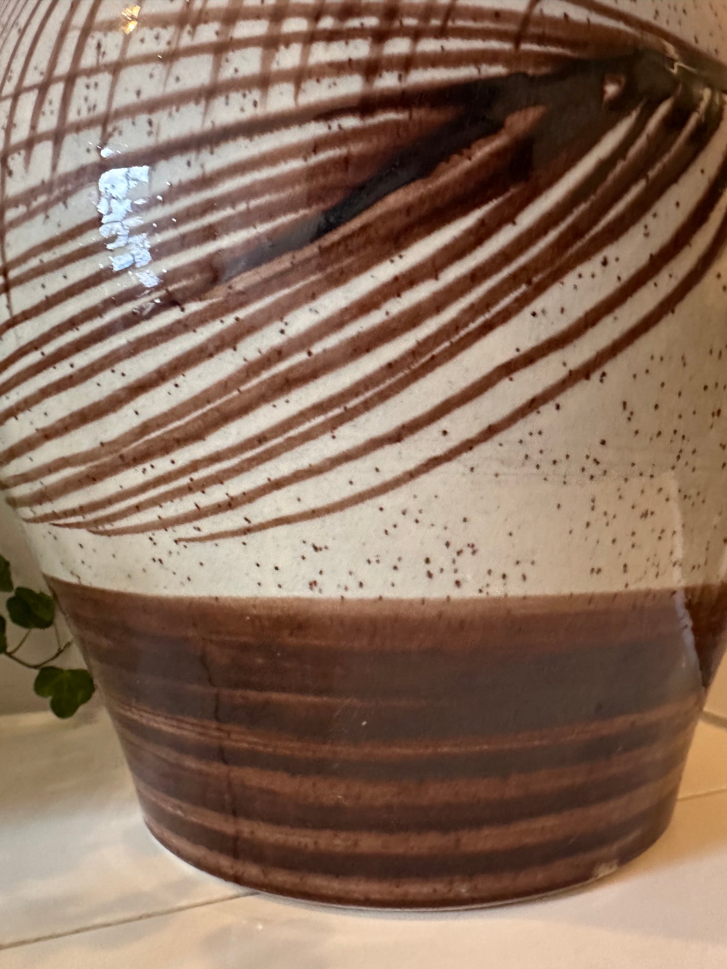 XXL Keramieken vloervaas jaren 70