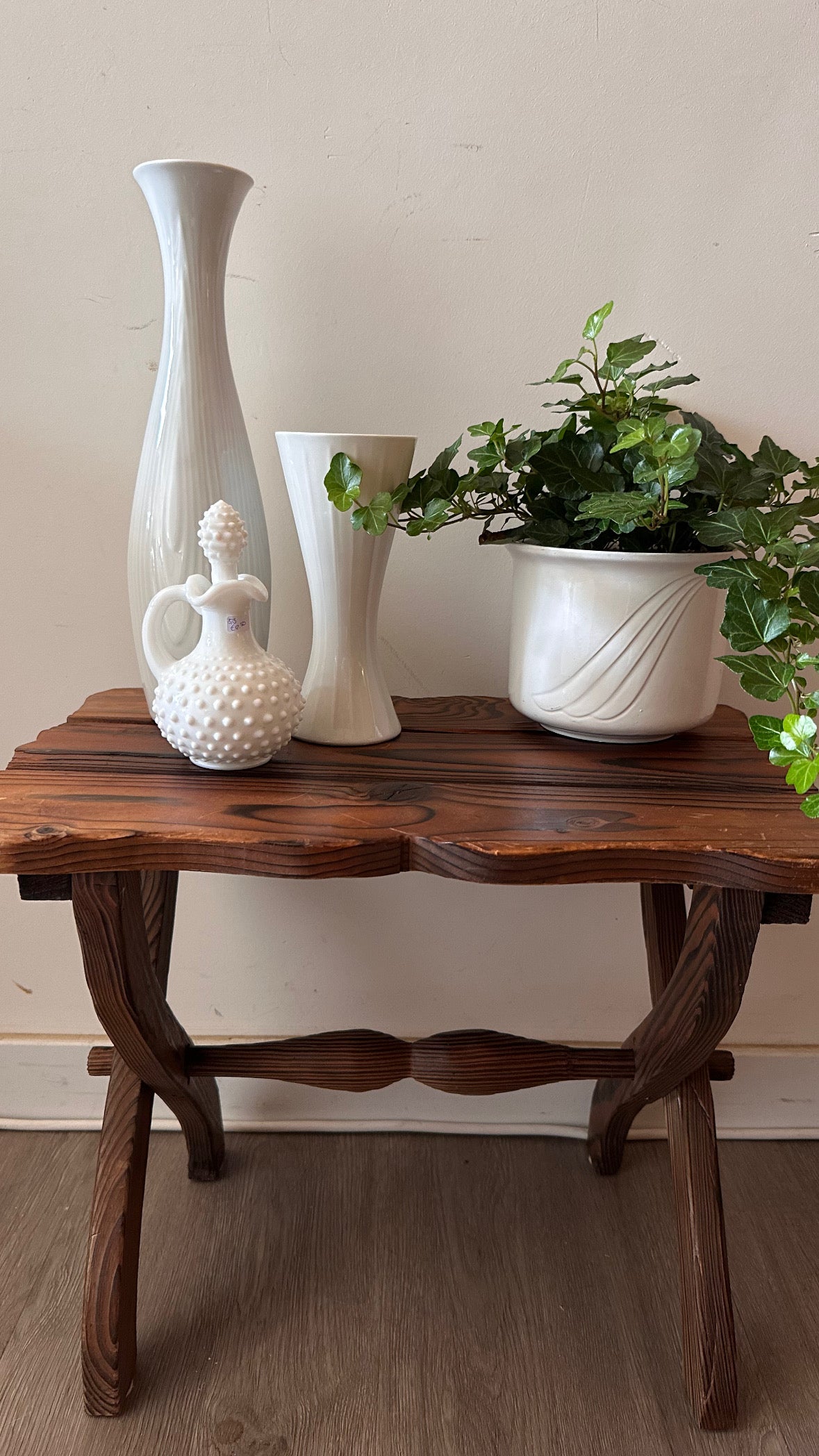 Vintage houten bijzettafeltje