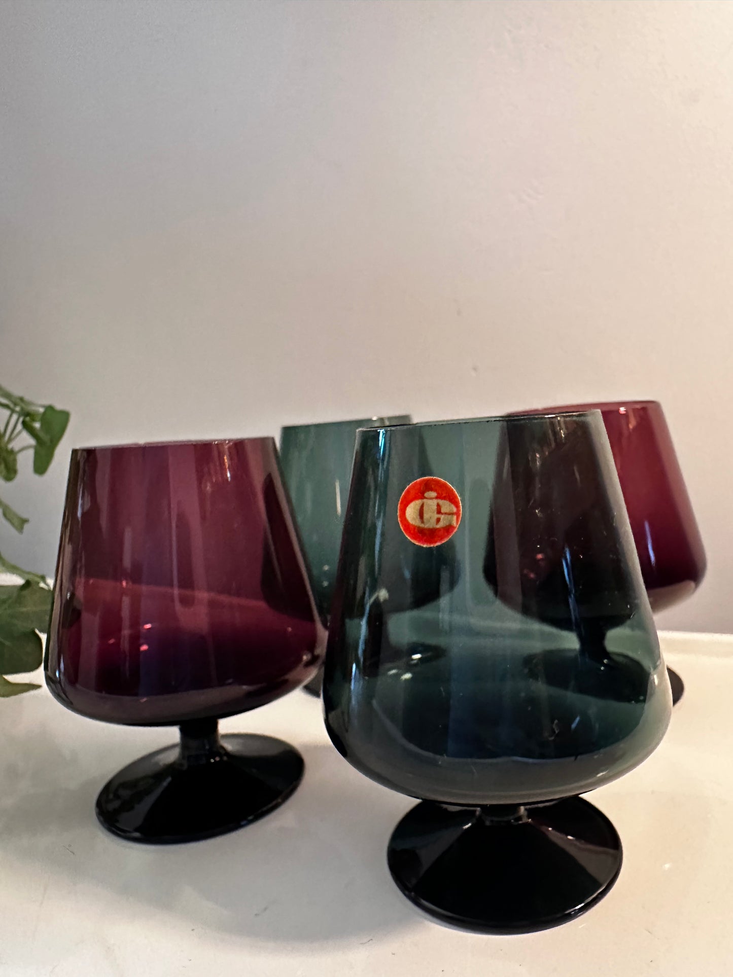 Vintage Jaren 70 likeurglaasjes