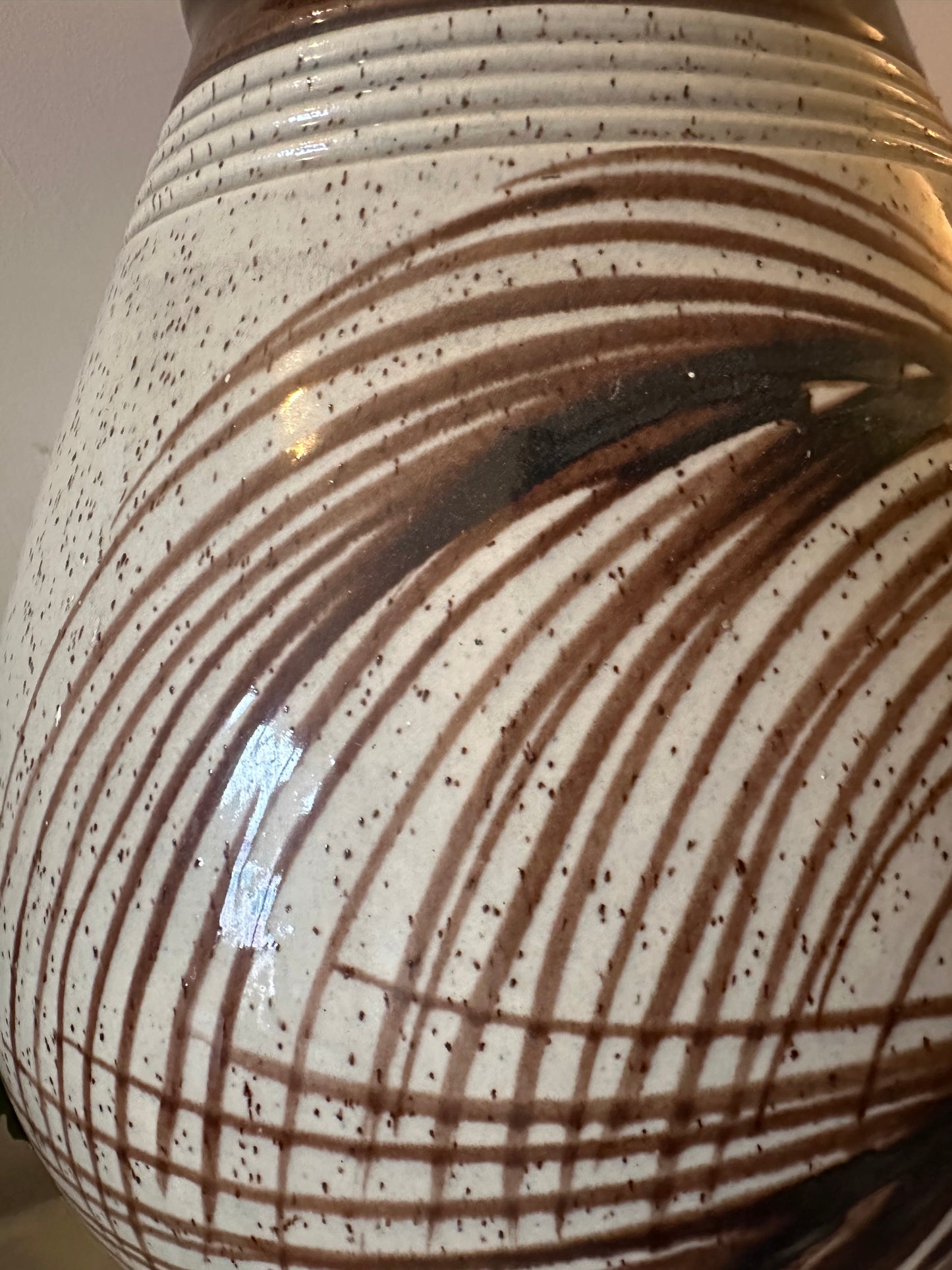 XXL Keramieken vloervaas jaren 70