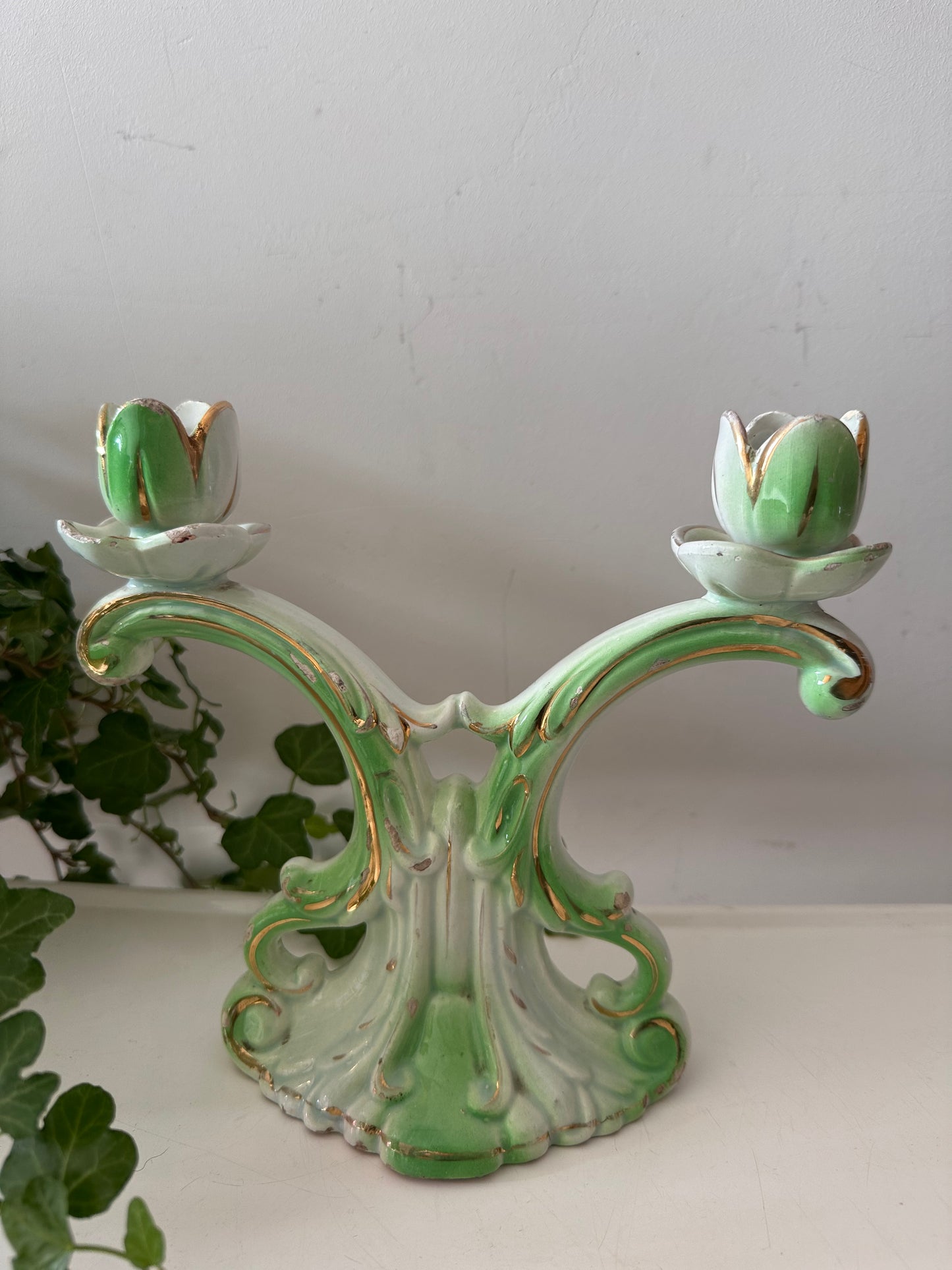 Dubbele kandelaar rococo stijl
