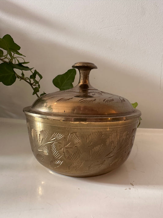 Messing bewaardoosje jaren 60/70