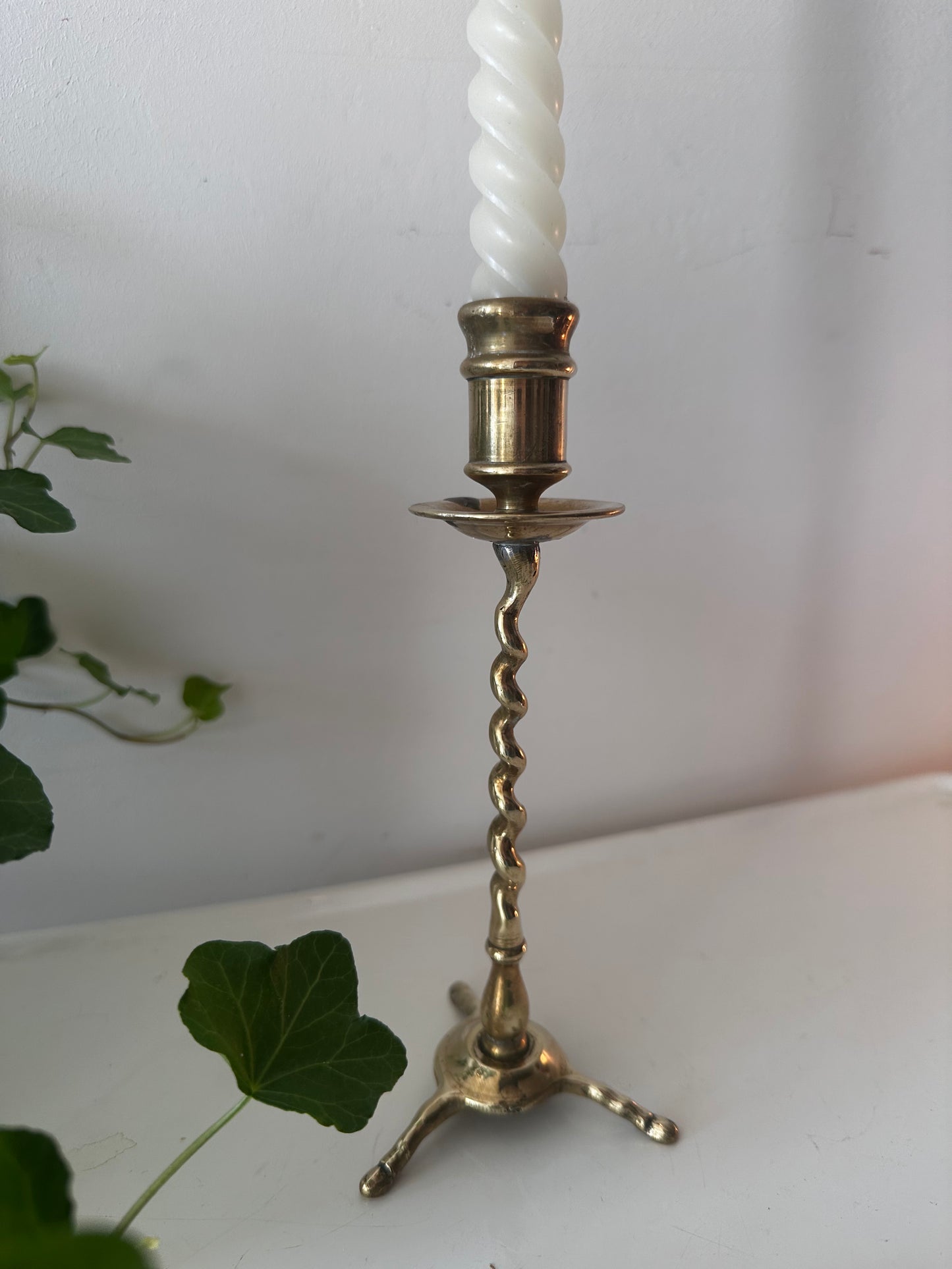 Vintage messing kandelaar