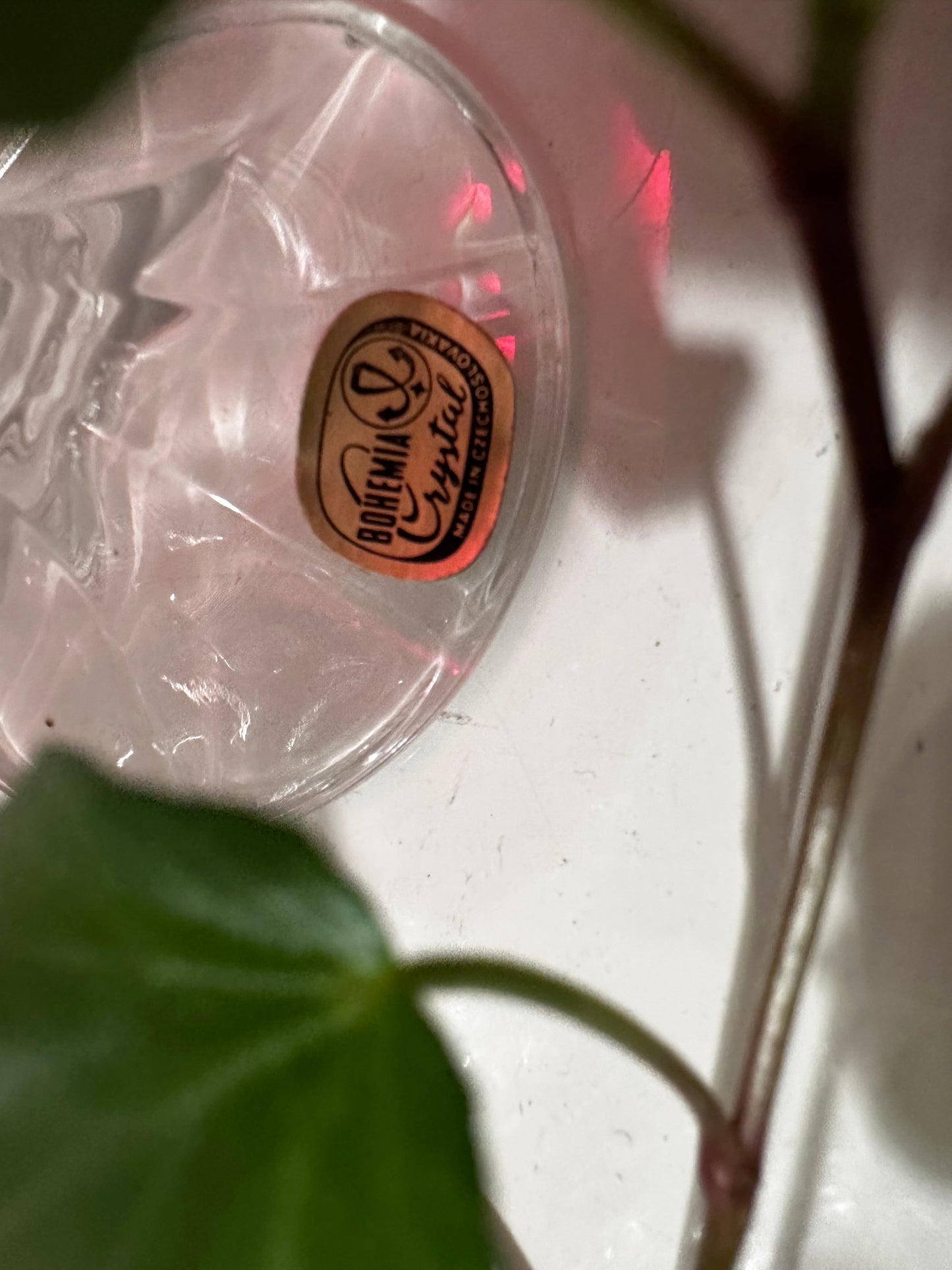 4 kristallen wijnglazen