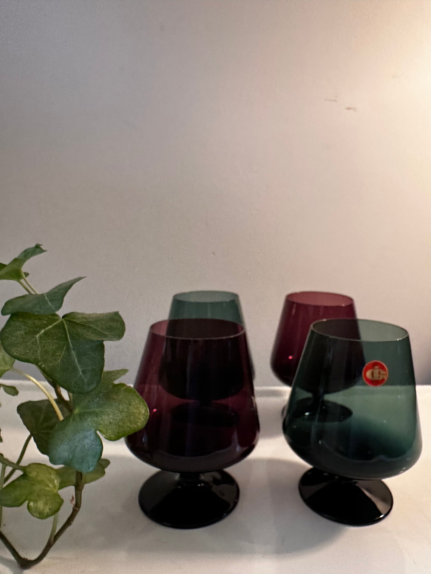 Vintage Jaren 70 likeurglaasjes