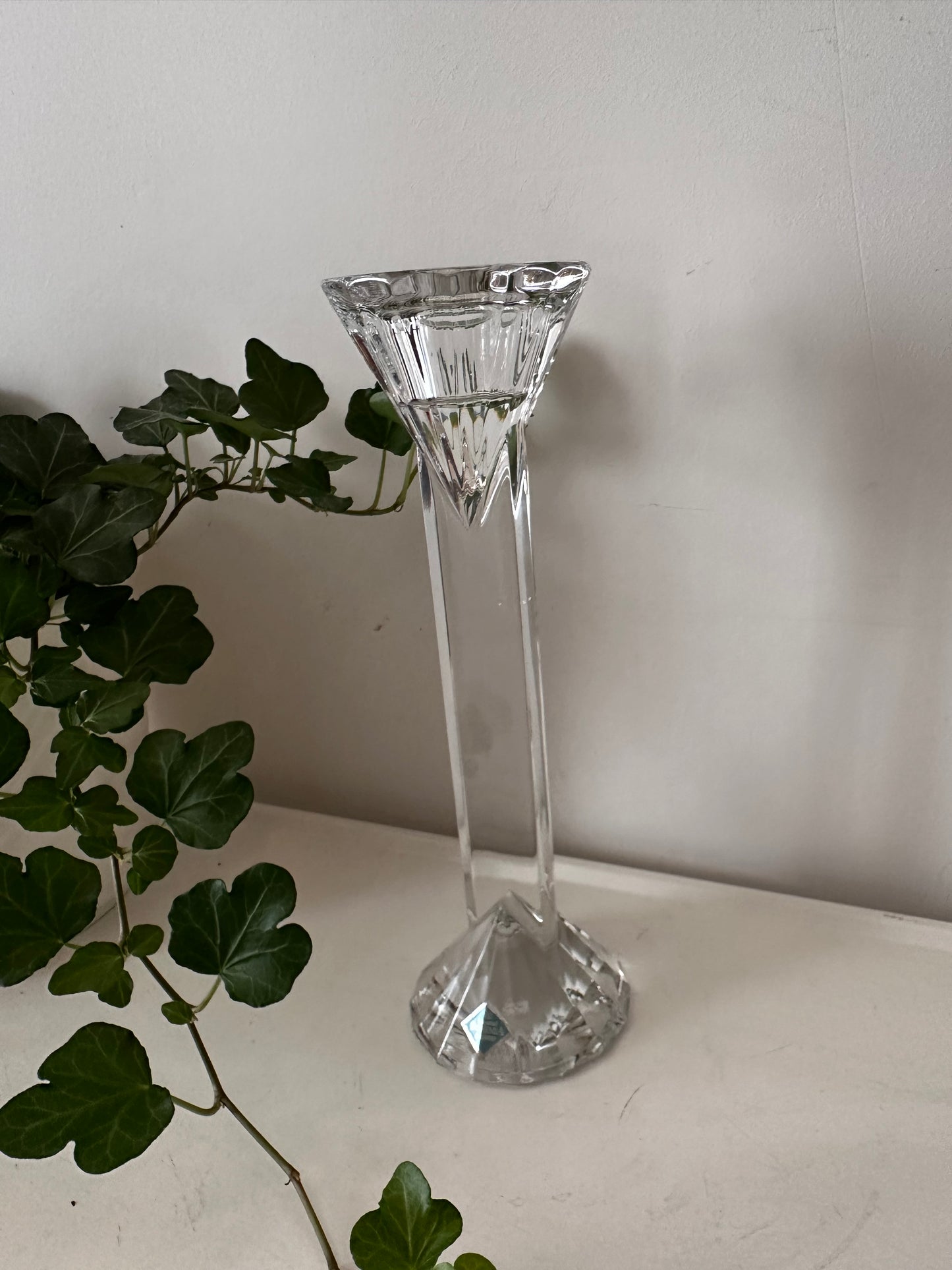 Kristallen vintage kandelaar