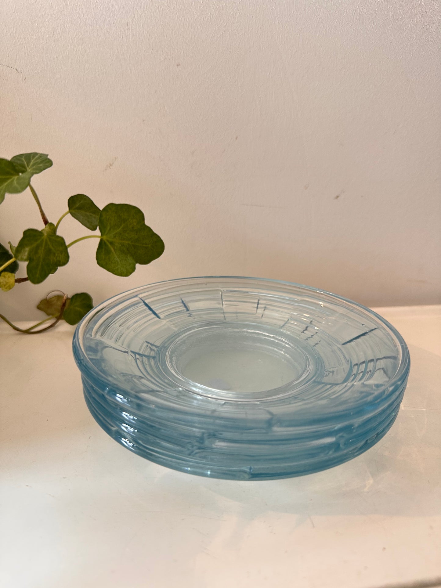 Set van 4 persglazen bordjes