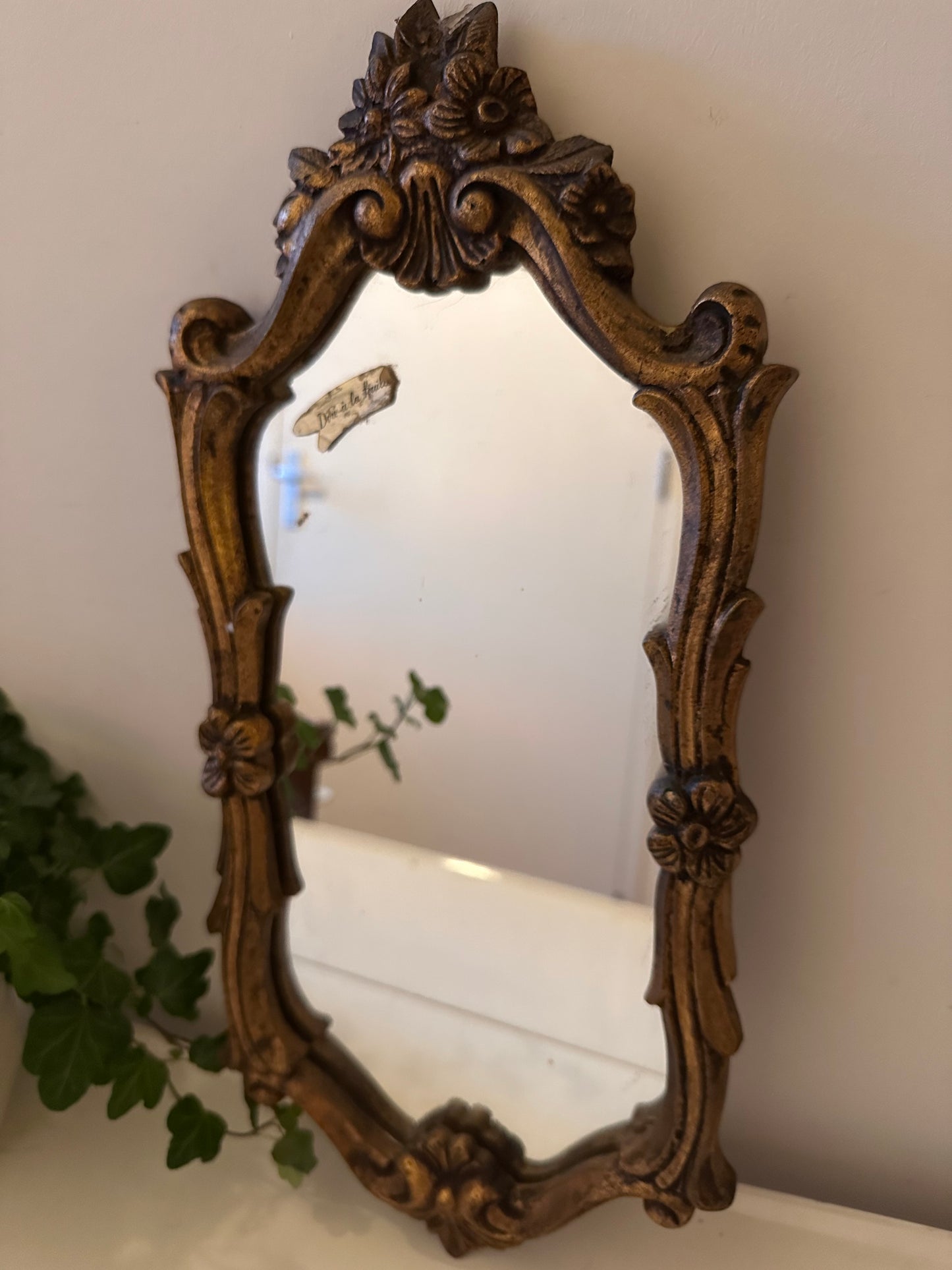 Wandspiegel met barok lijst