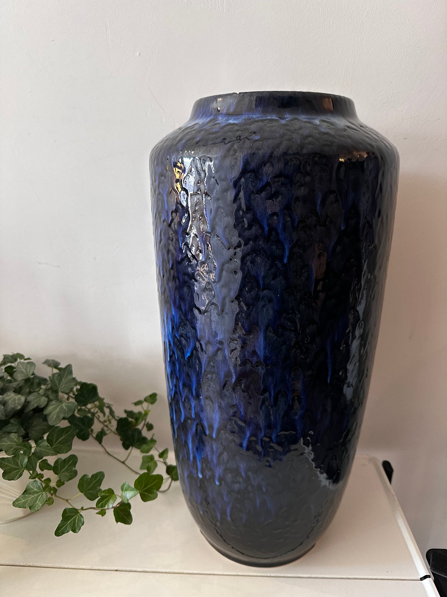 XXL West Germany vaas blauwtinten