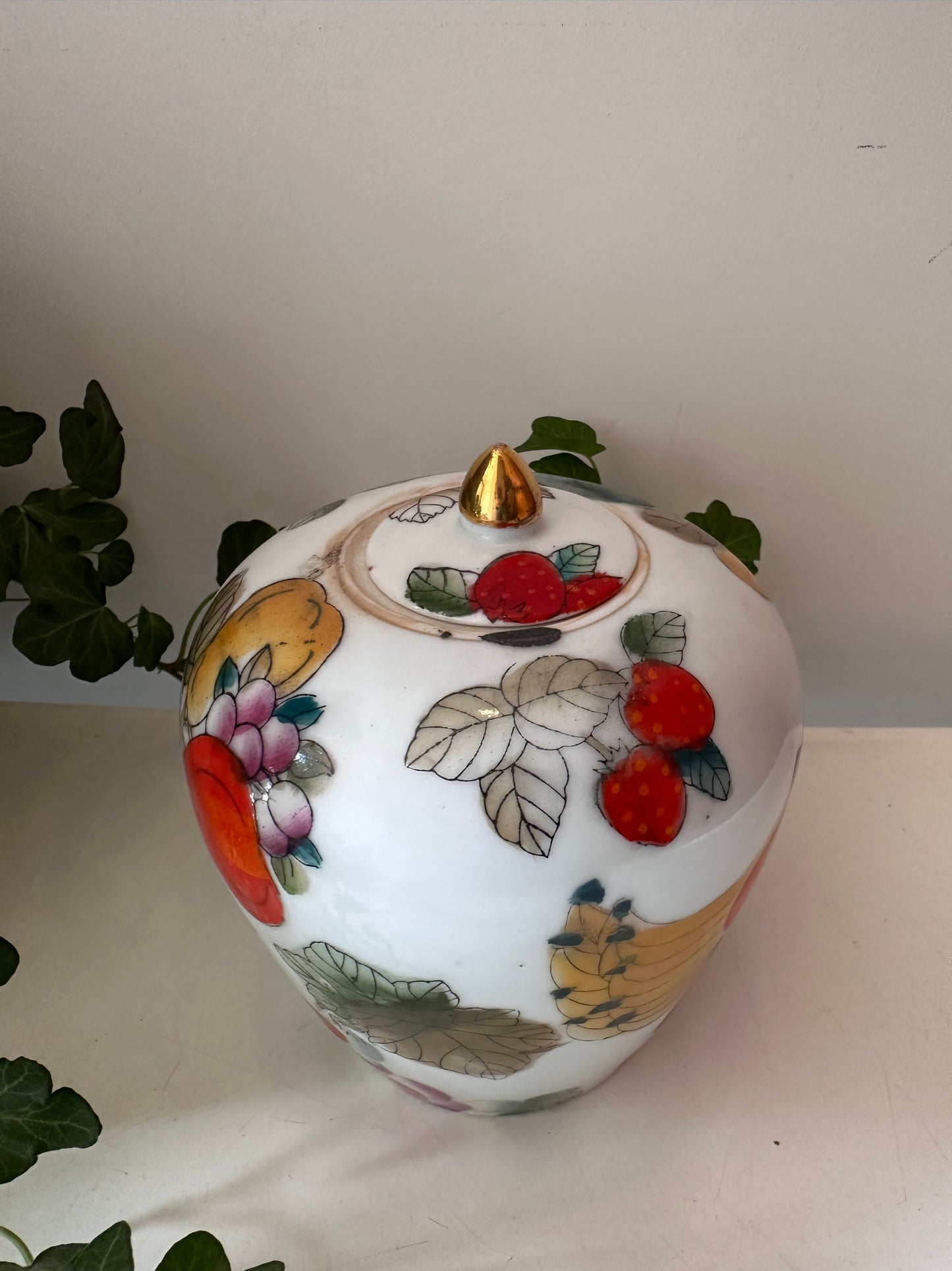 Gemberpotje met fruitdecor