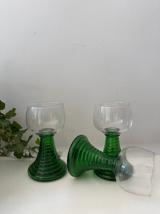 Set van 3 Roemer glazen