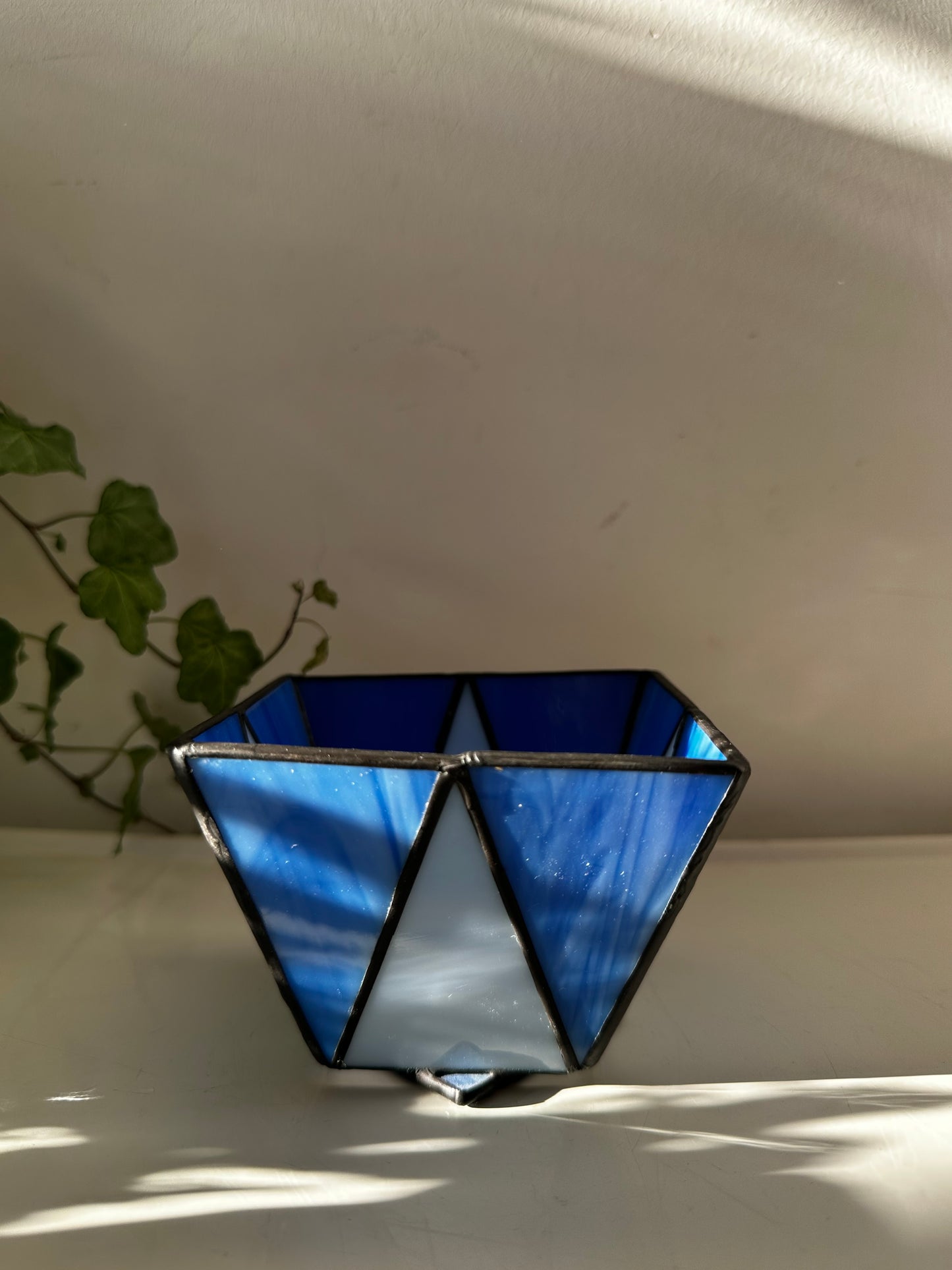 Glas in lood waxinelichthouders prijs is per stuk
