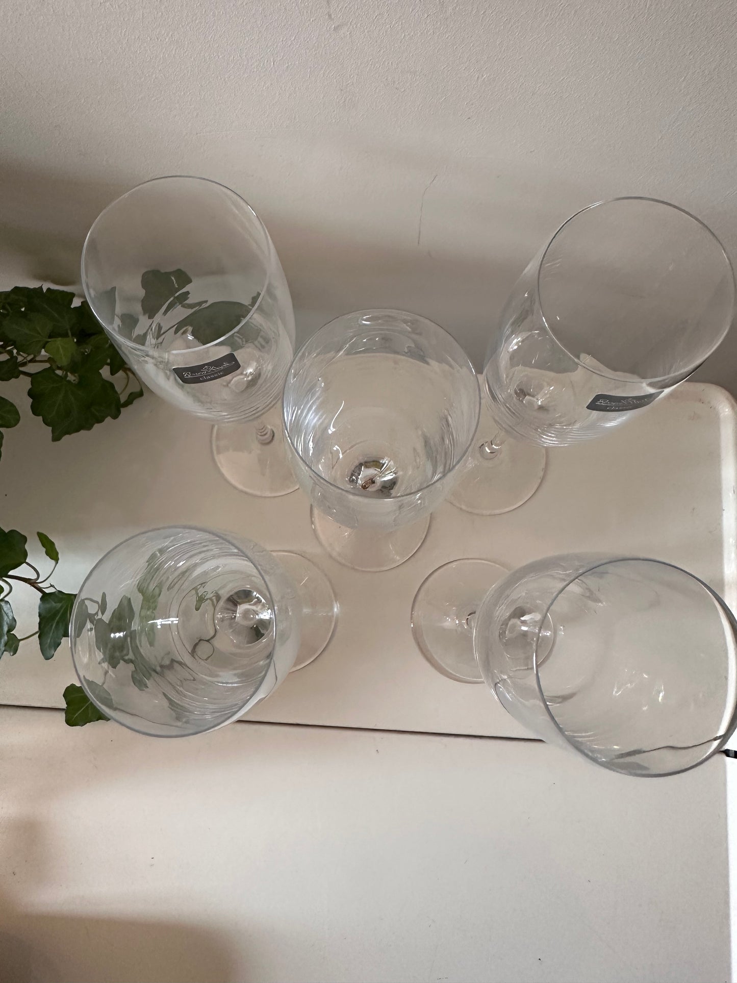 Set van 5 flutes Rosenthal kristal