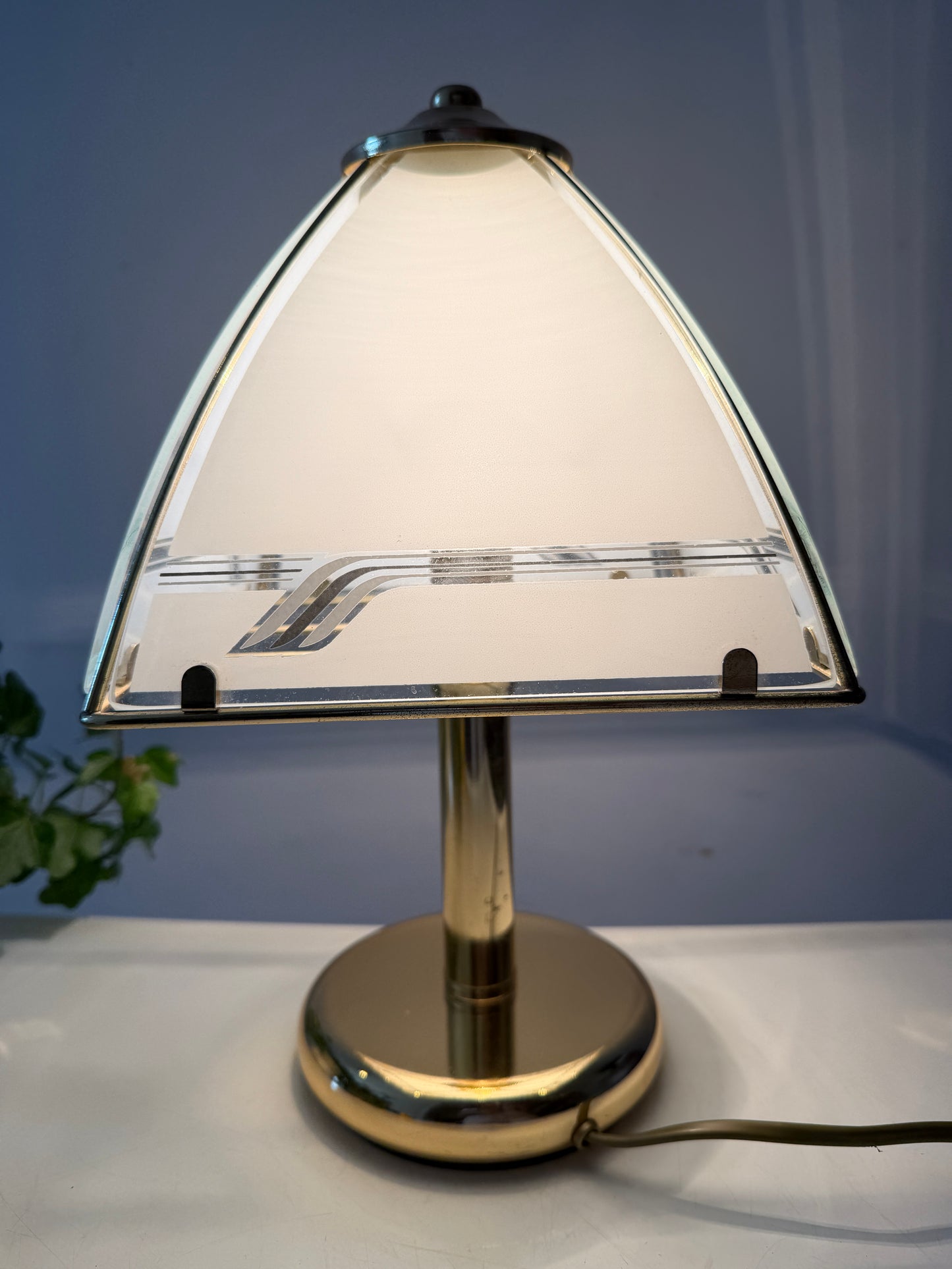 Hollywood Regency Piramide tafellamp