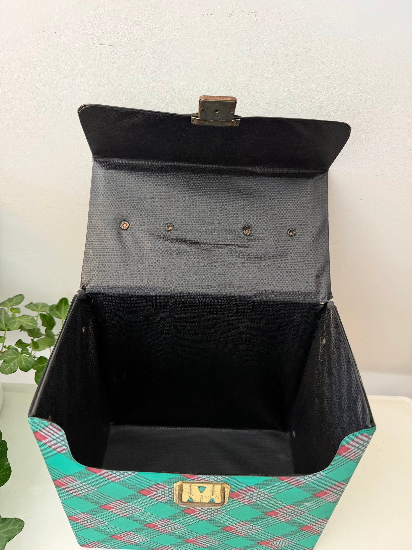 Vintage koffertje voor singeltjes