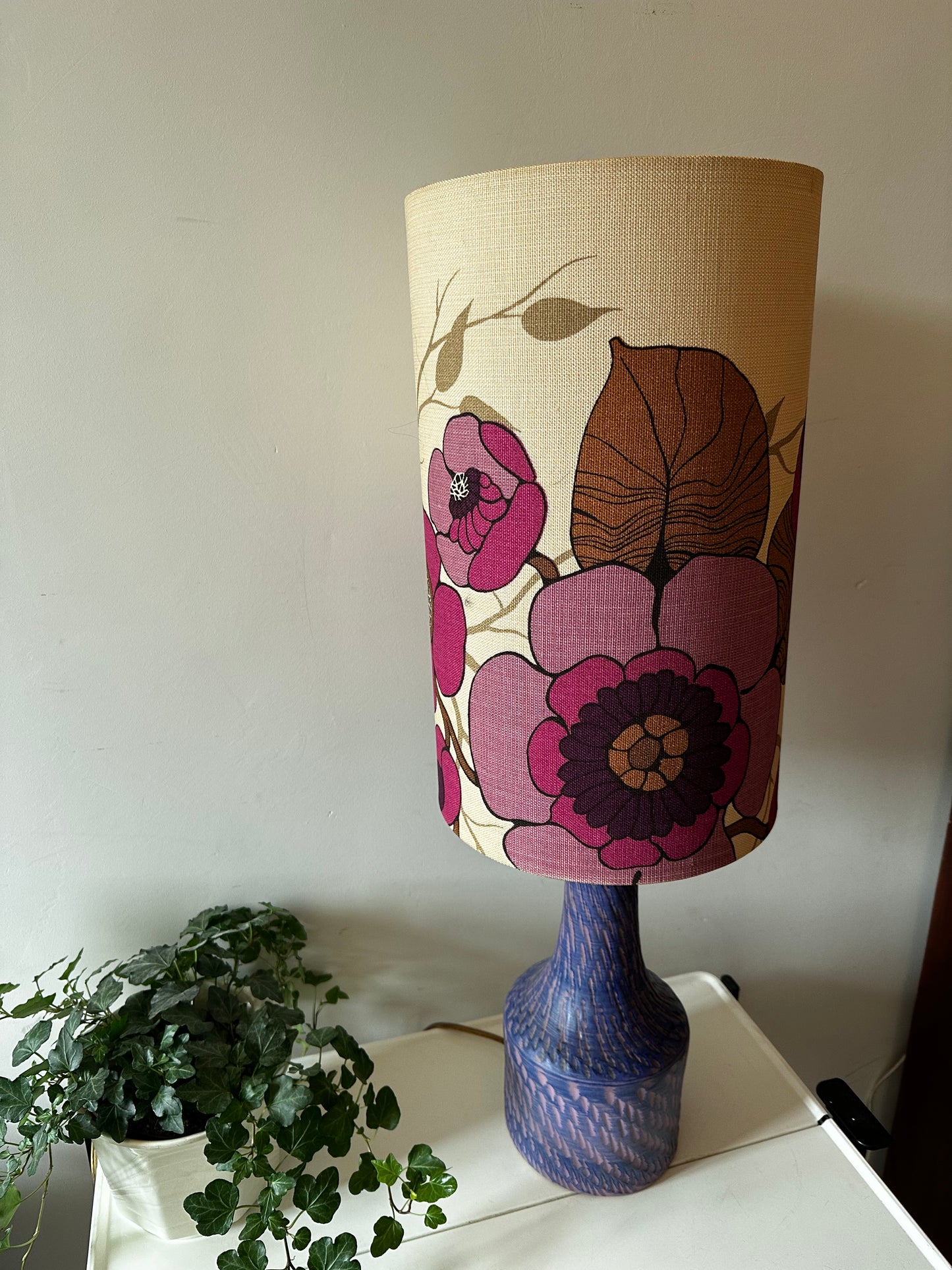 Jaren 70 retro keramieken lamp