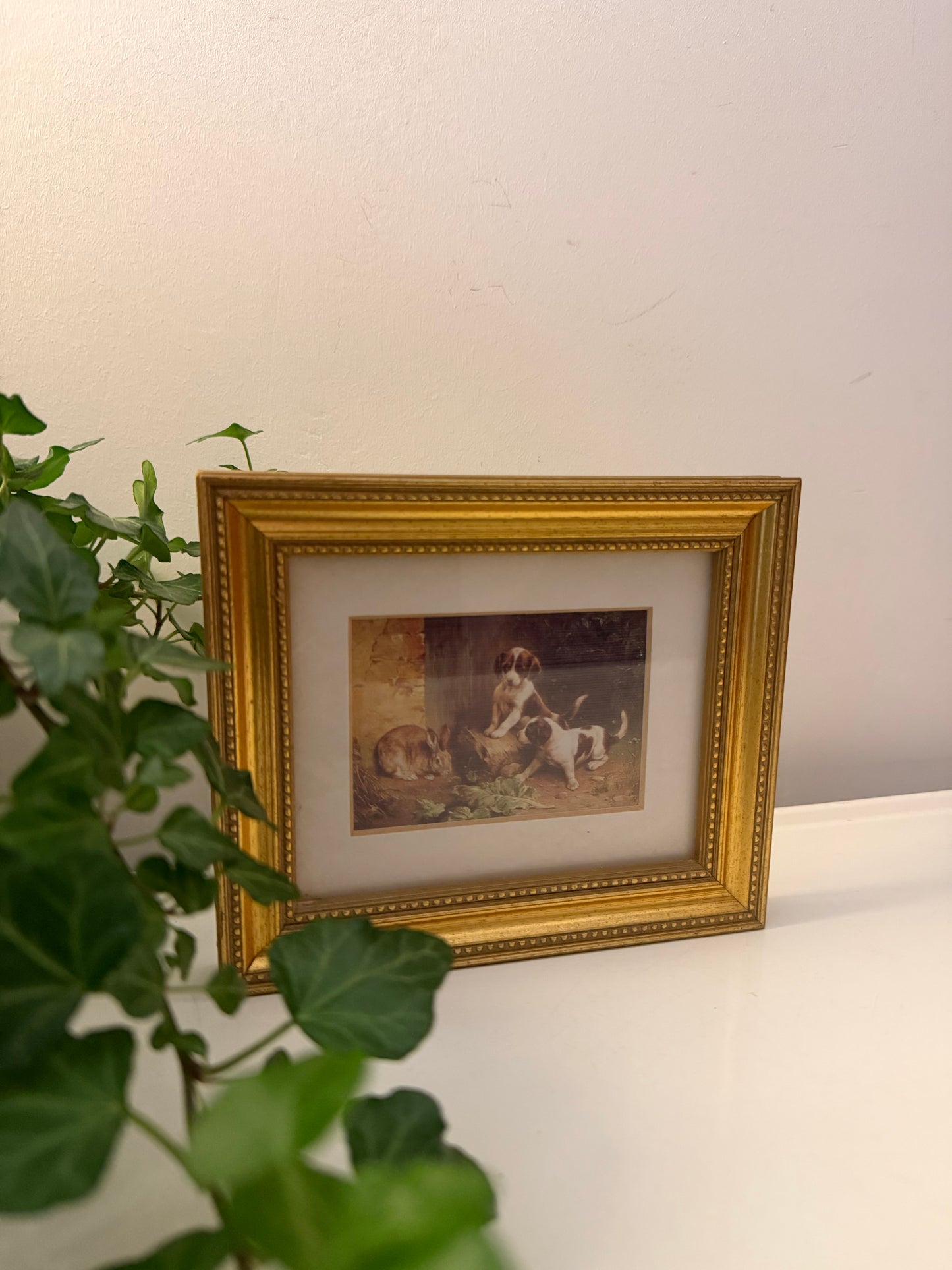 Goudkleurig lijstje met klassiek prentje
