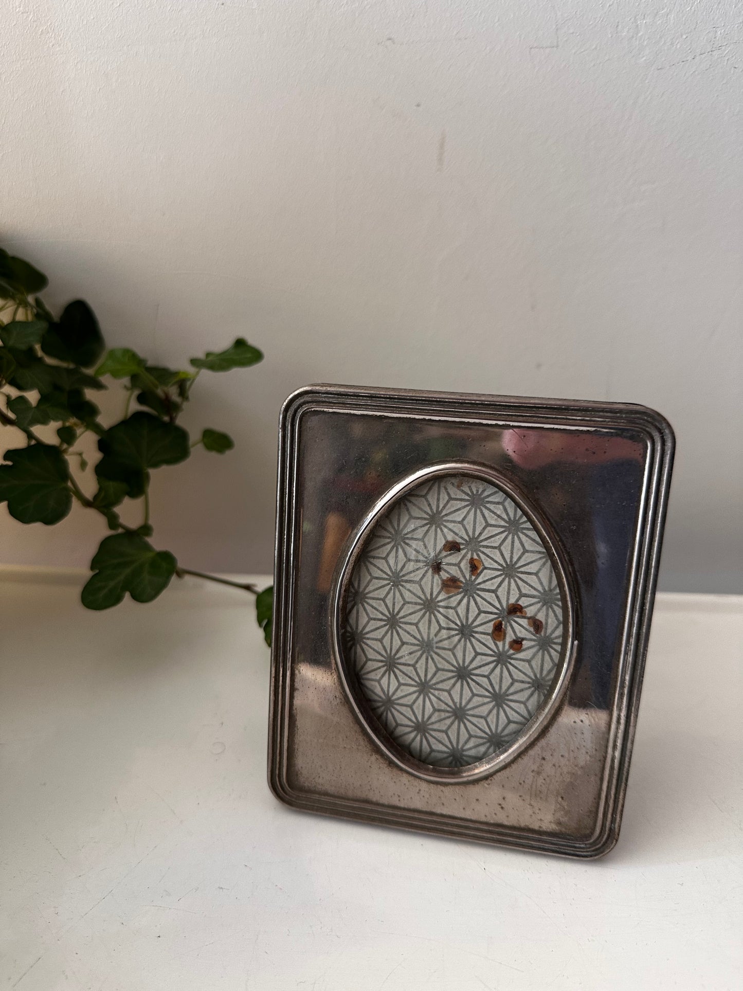 Zilverkleurig fotolijstje