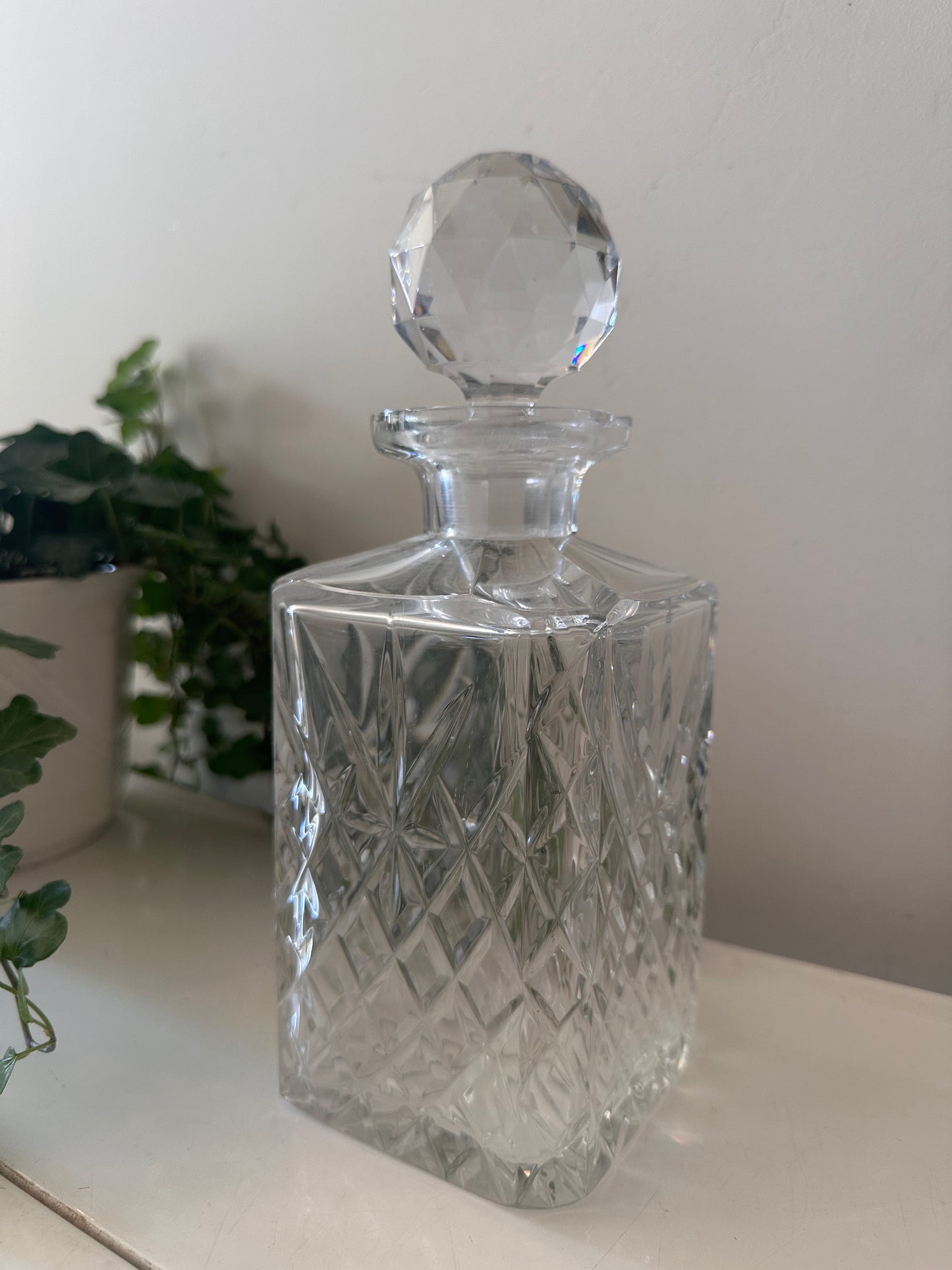 Karaf geslepen kristal