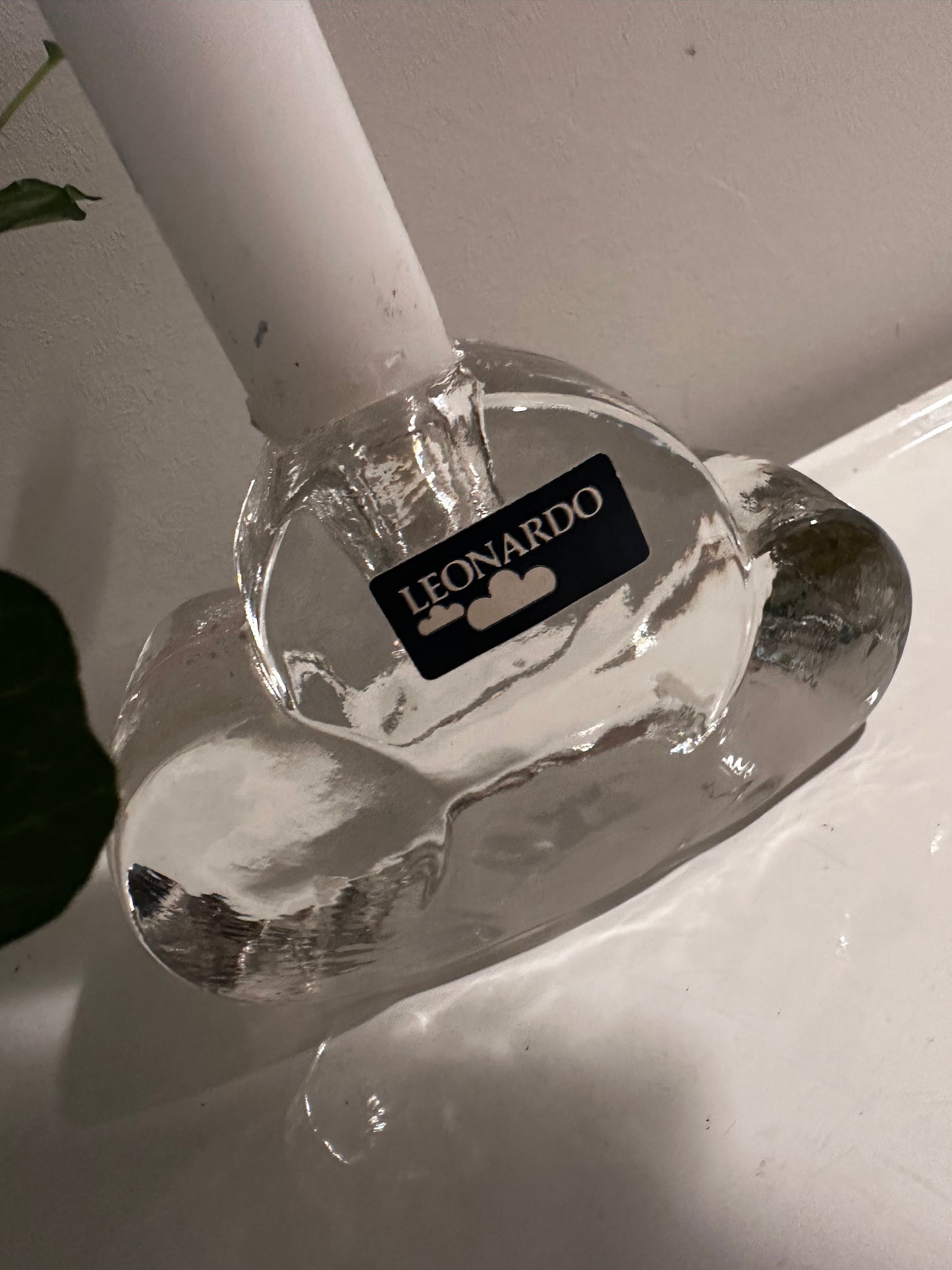 Kristallen Leonardo kandelaar