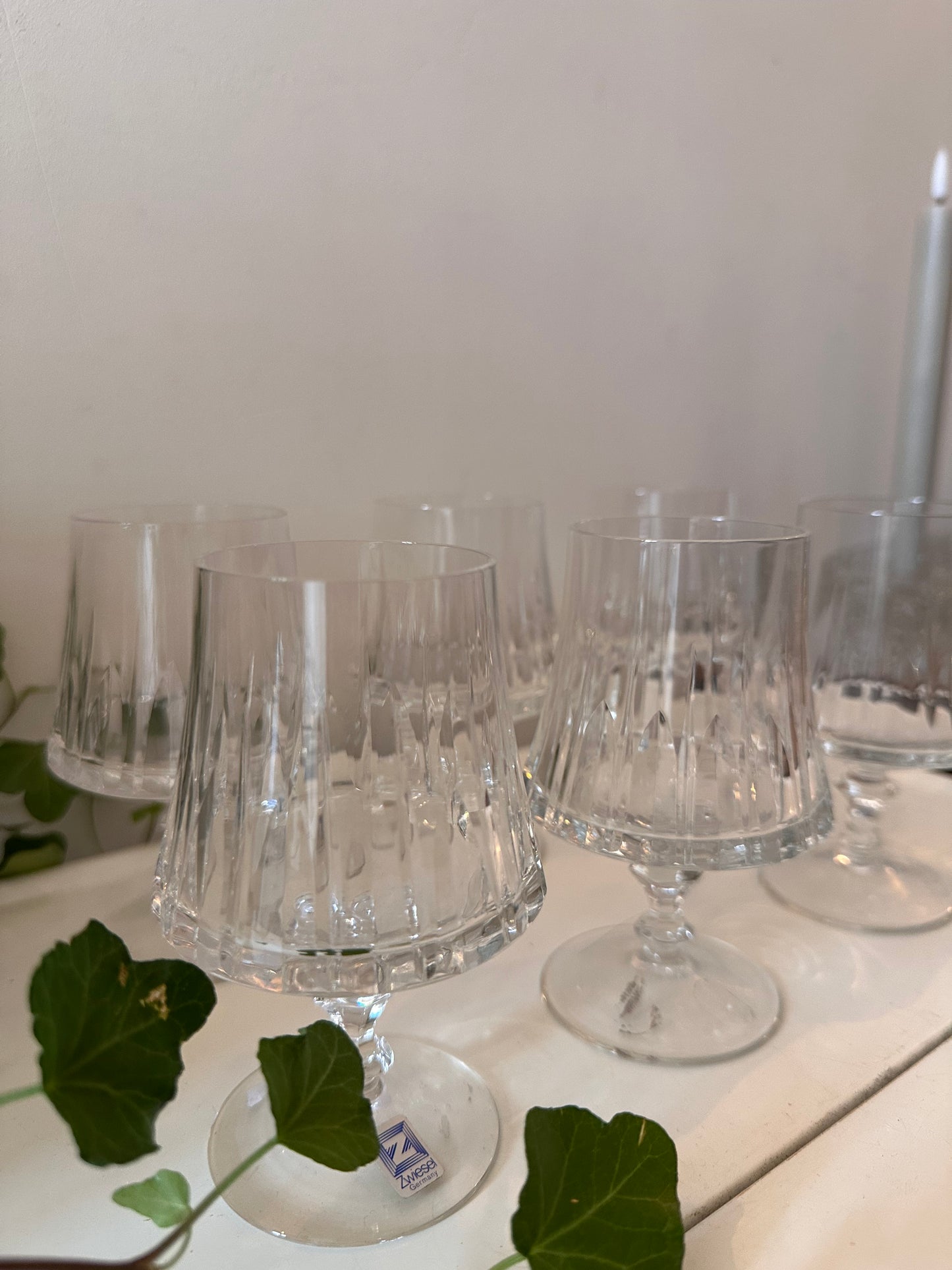 Set van 6 kristallen glazen van Zwiesel