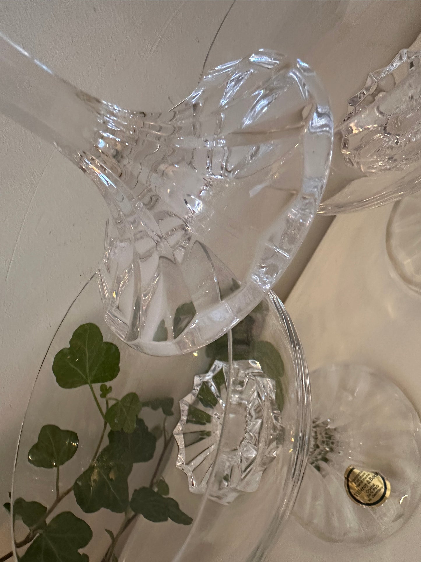 Set van 3 coupe champagne glazen Villeroy en Boch