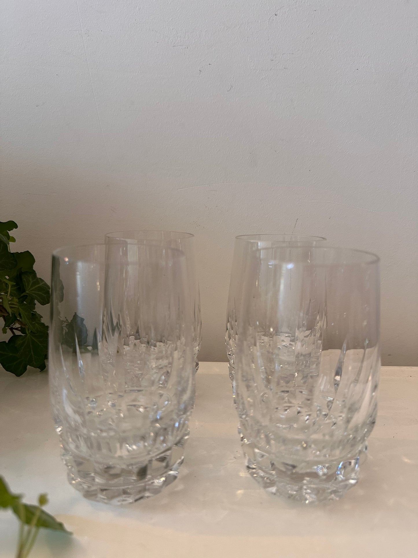 Set van 4 Kristallen glazen