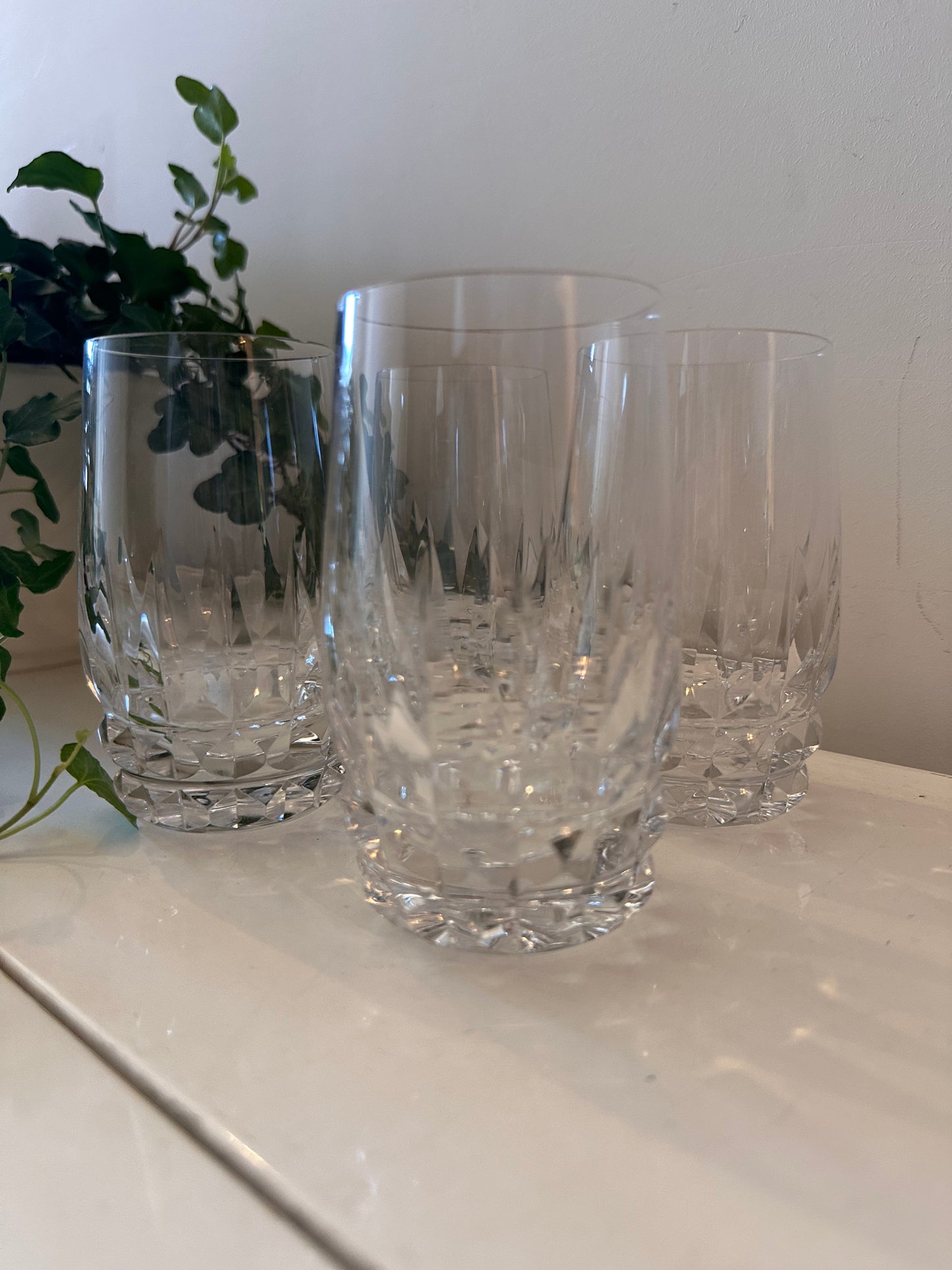 Set van 4 Kristallen glazen