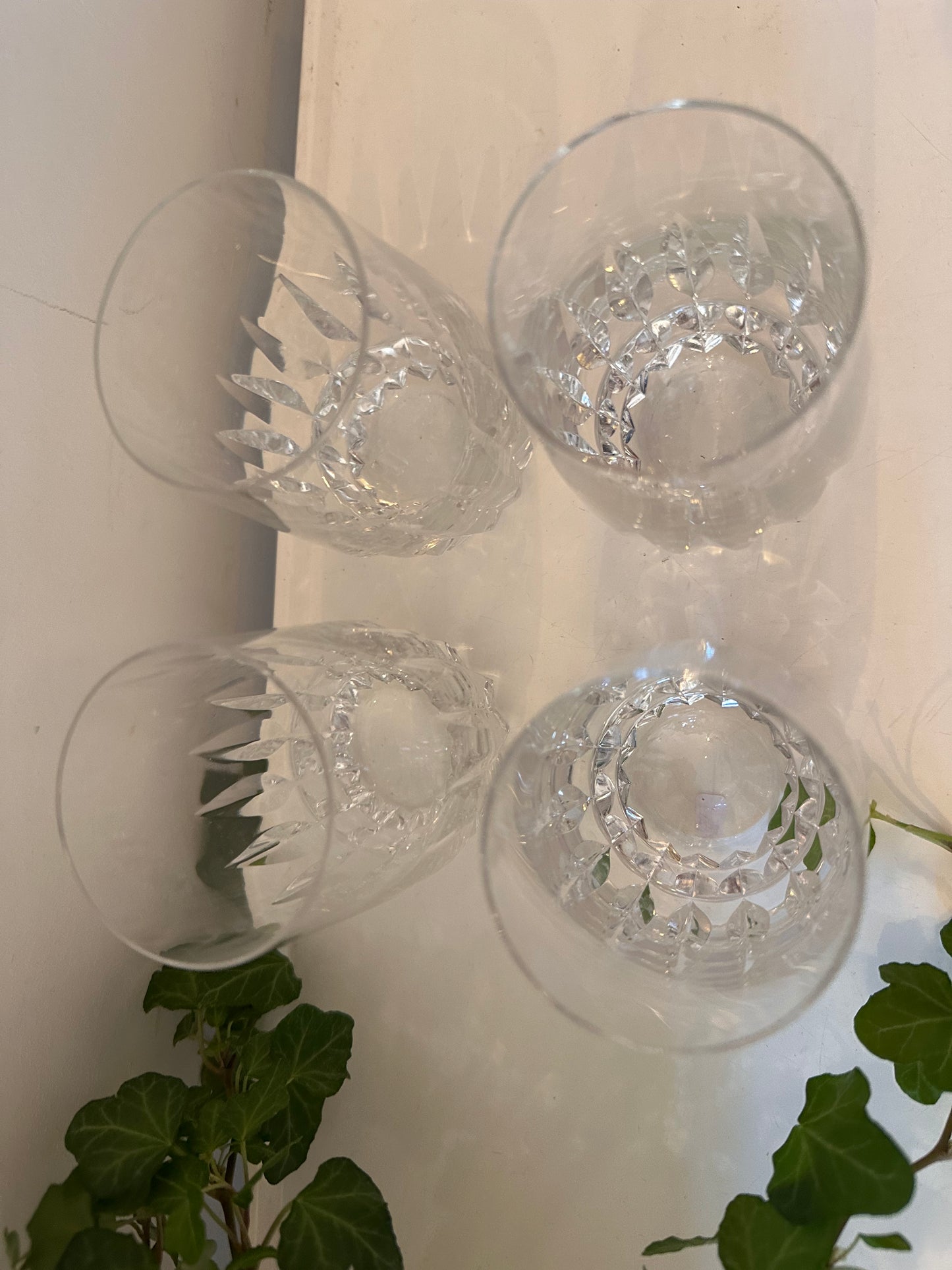 Set van 4 Kristallen glazen