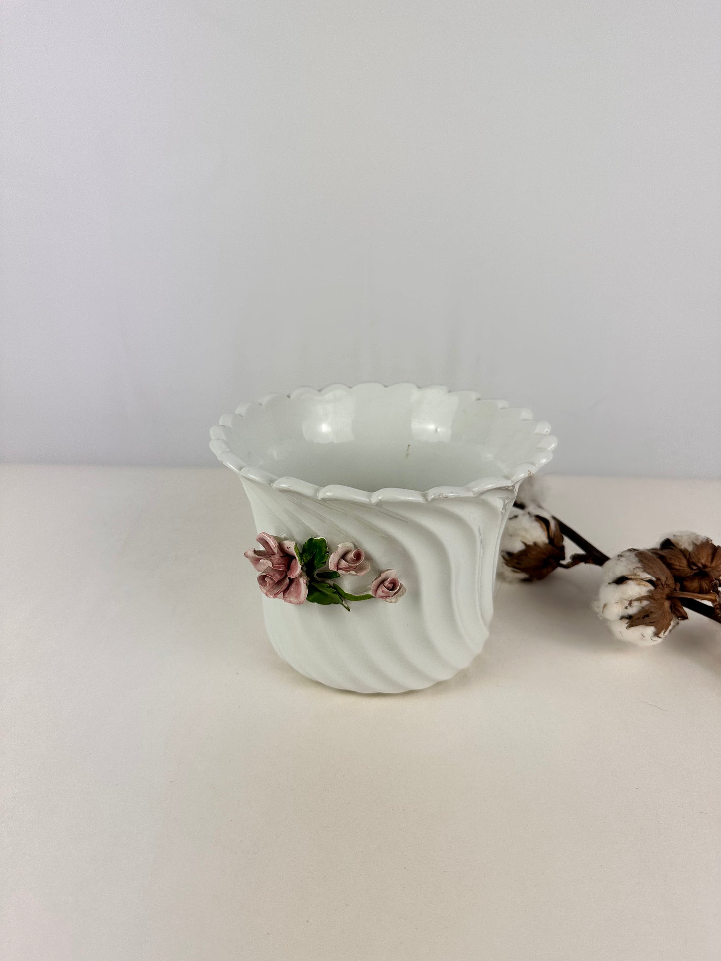 Vintage kitsch bloempot